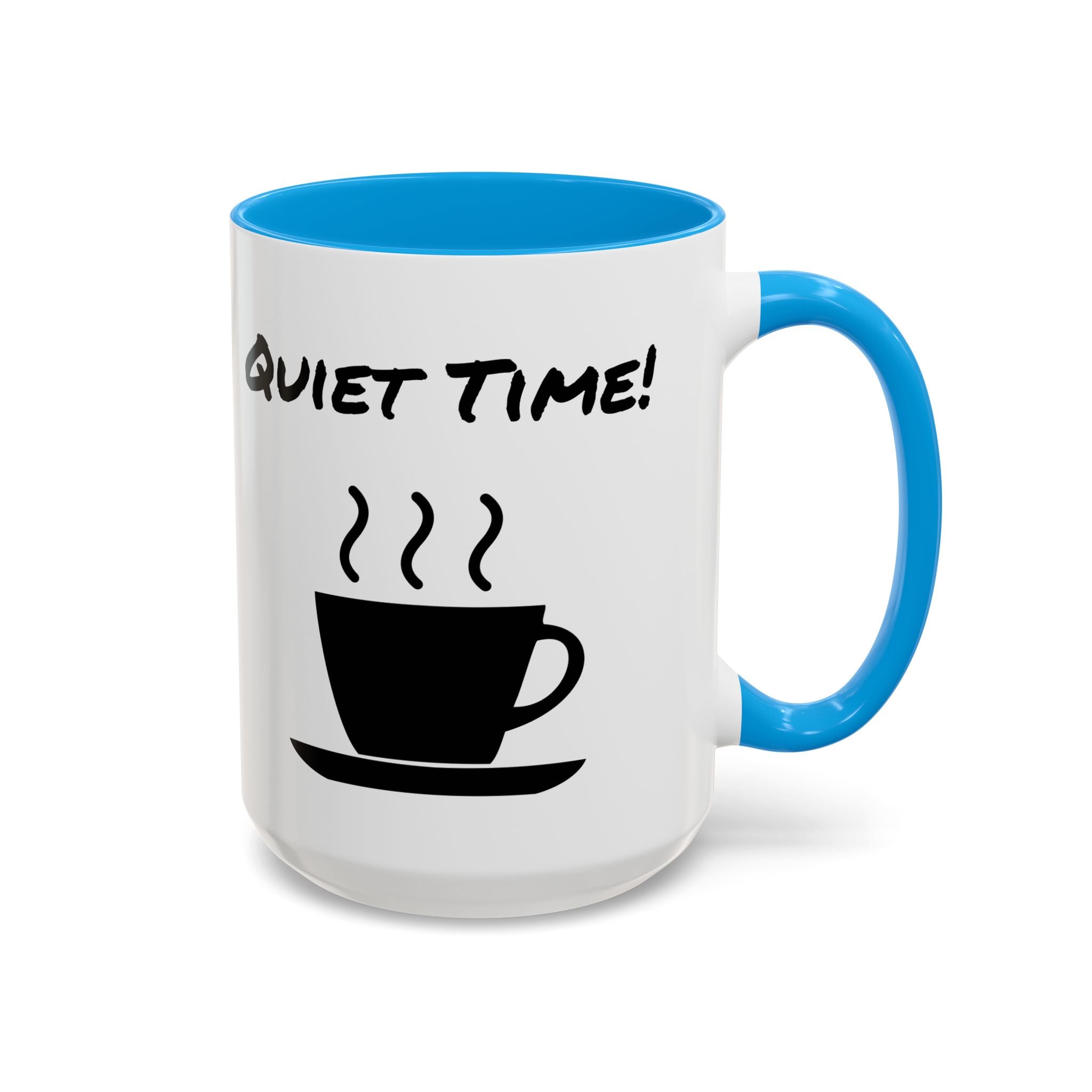 Quiet Time Coffee Mug — Black Accent 11oz/15oz