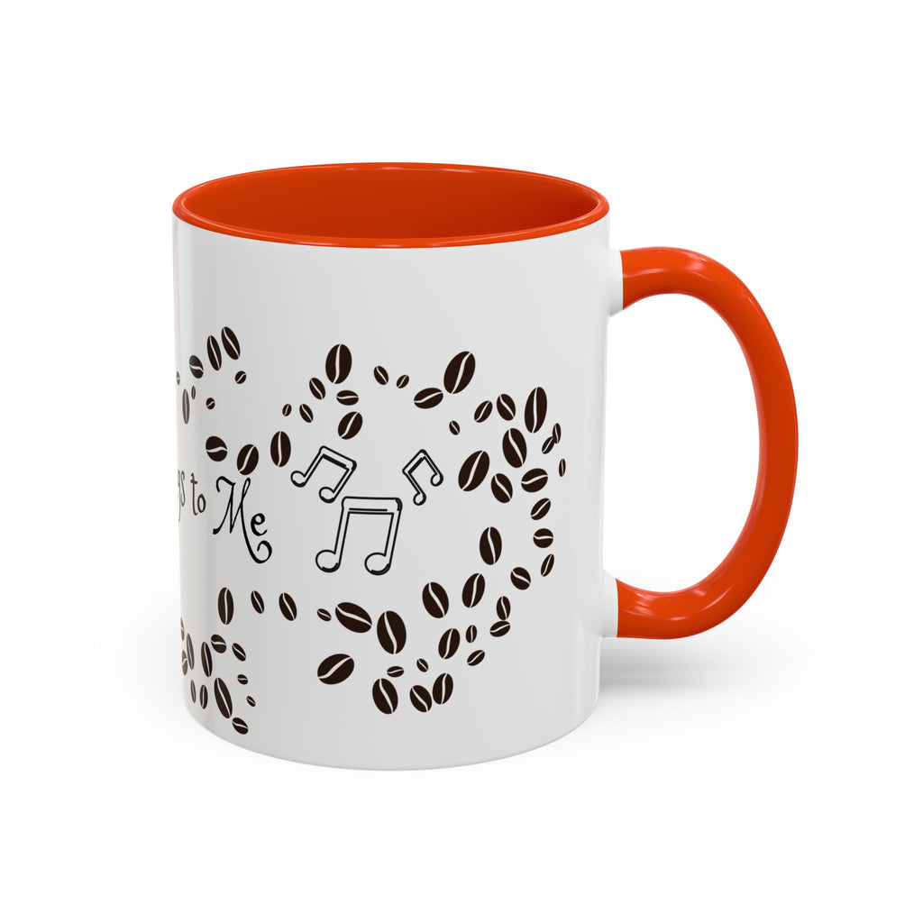 Coffee Sings to Me Mug — 11oz/15oz Ceramic Coffee Bean Music Mug