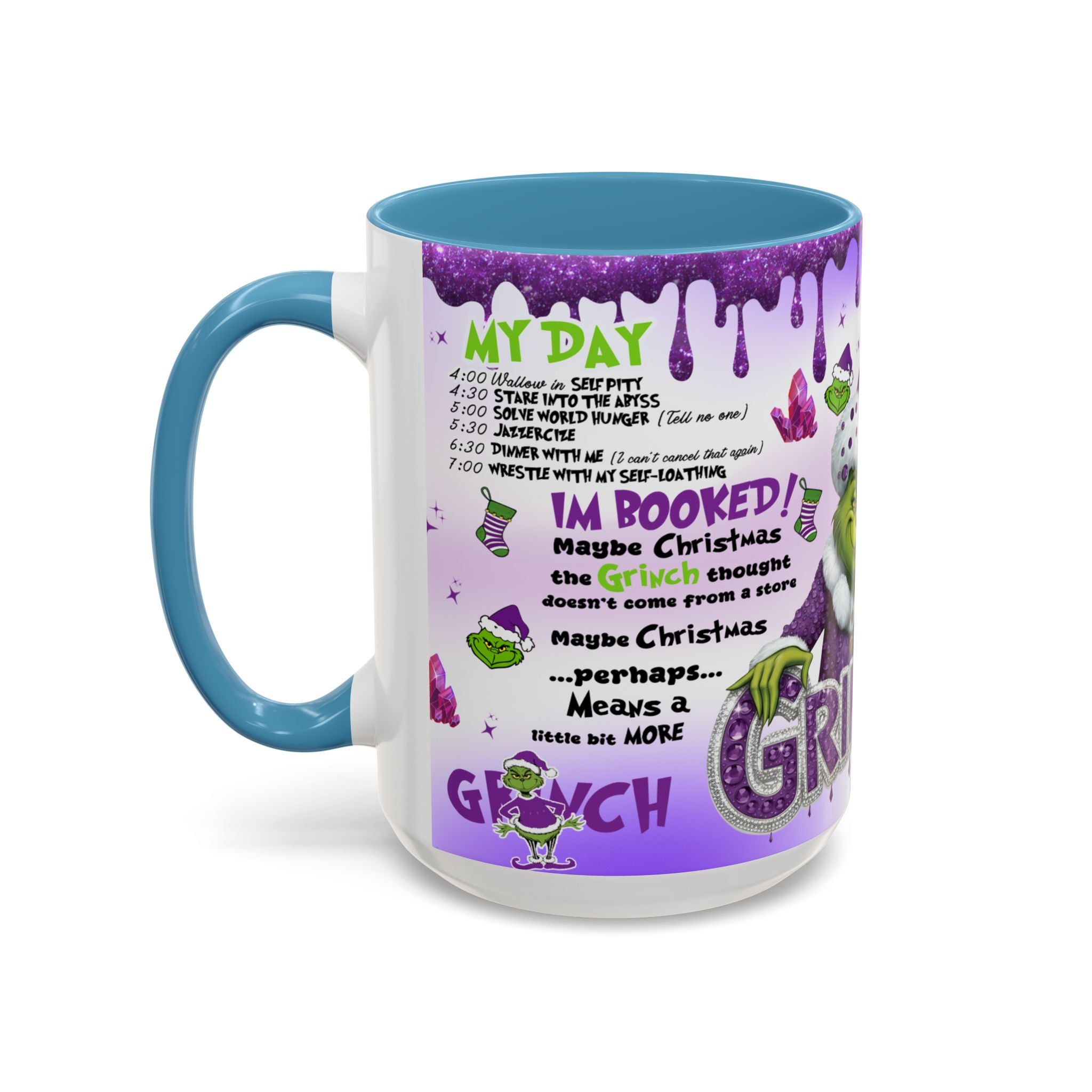Grinchy Coffee Mug - Fun Holiday Mug, Christmas Gift, Office Decor, Grinch Lovers, DNA Test Humor