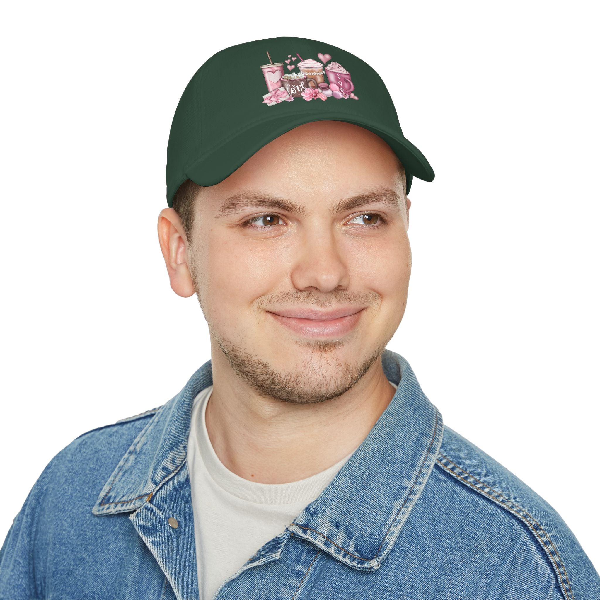 Love and Coffee Low Profile Baseball Cap