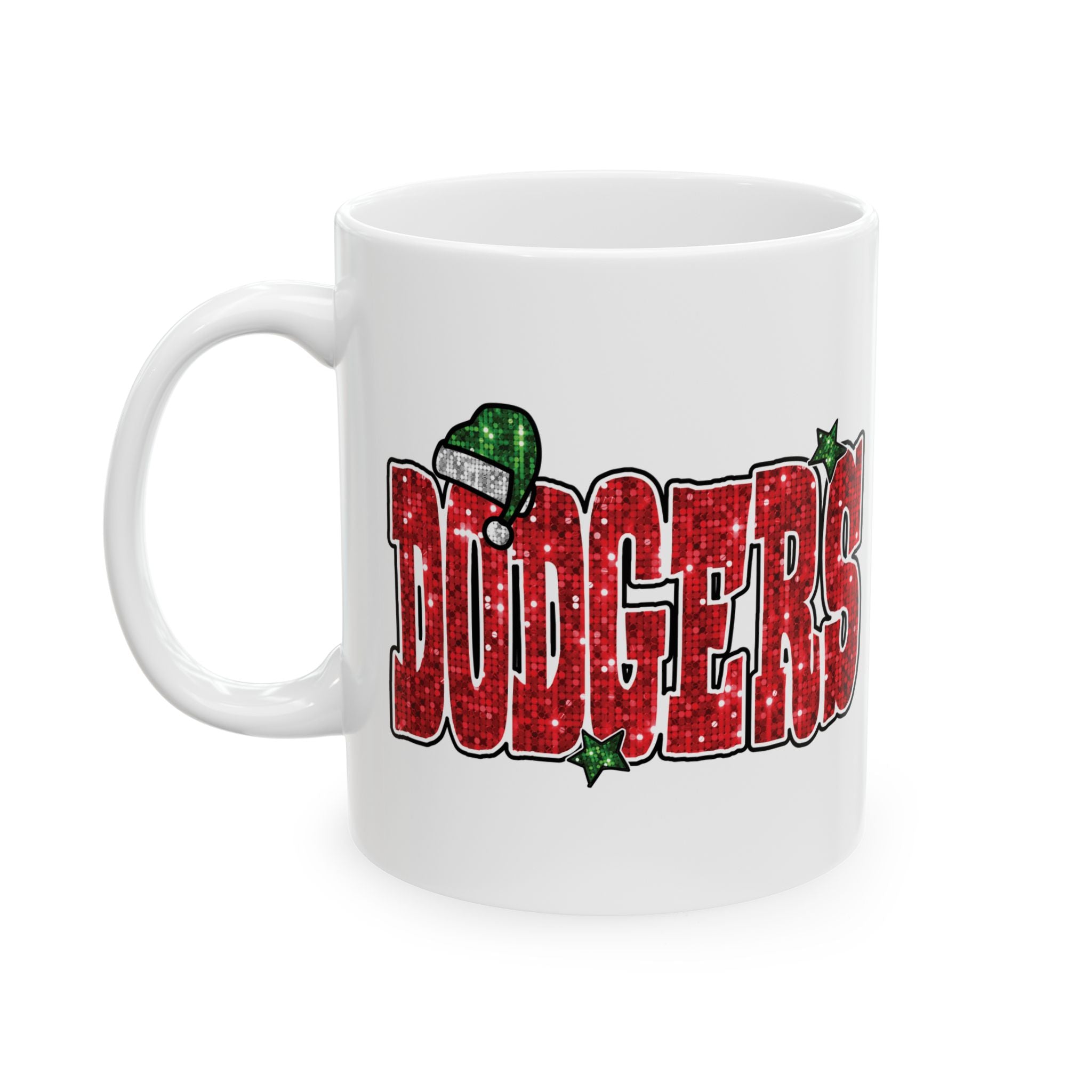 Doyers Festive Holiday Mug - Perfect for Christmas Cheer, Gift for Coffee Lovers, Cute Seasonal Drinkware, LA Dodgers, Holiday Decor