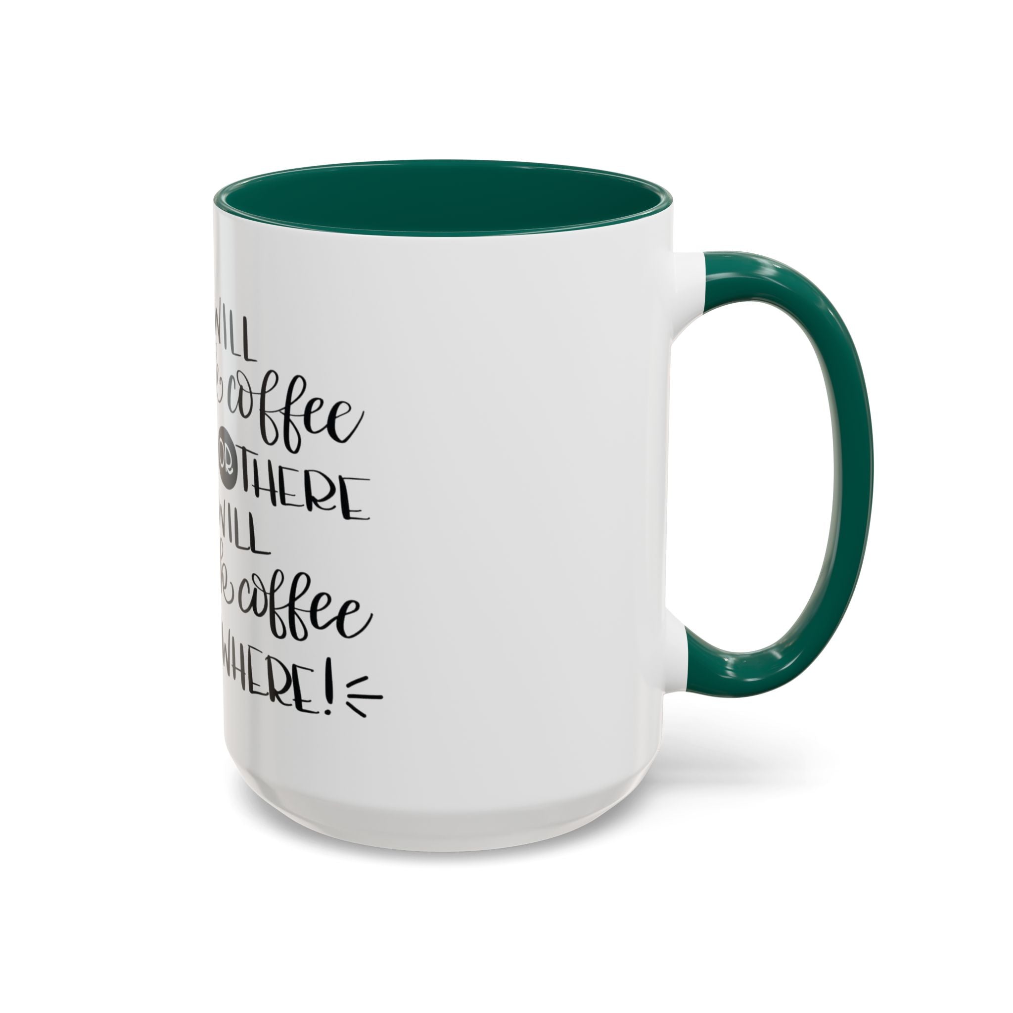 Cat in Hat Coffee Mug — "I Will Drink Coffee Here or There" 11/15oz Color Accent