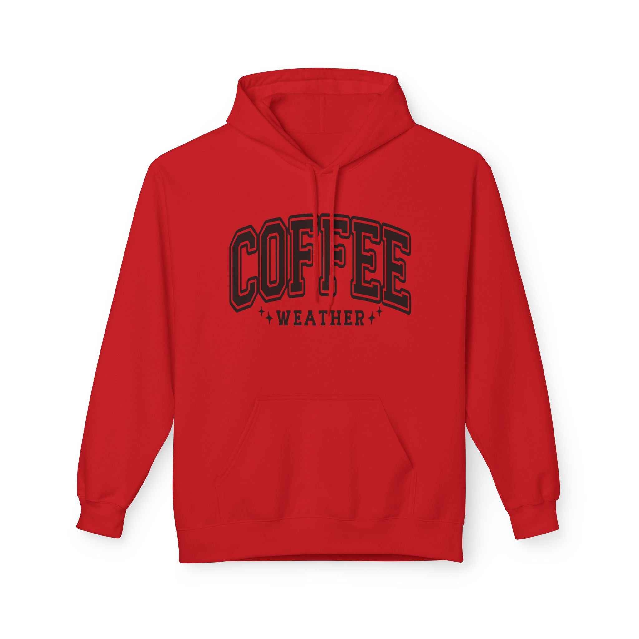 Cozy Coffee Weather Hoodie, Unisex Fleece Sweatshirt, Gift for Coffee Lovers, Fall Fashion, Casual Wear, Everyday Comfort