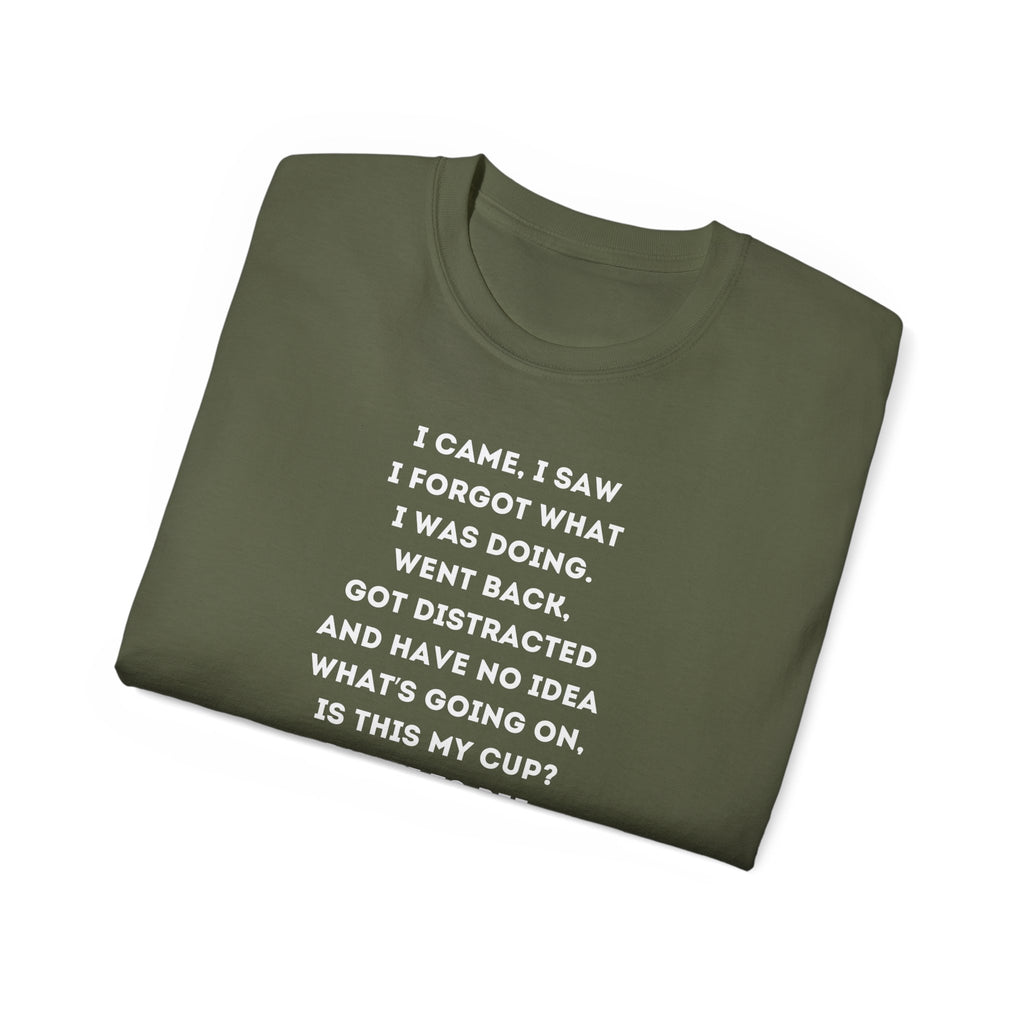 I Have to Pee Coffee Lover's Tee, Funny Quote T-Shirt, Unisex Graphic Tee, Gift for Him, Gift for Her, Birthday Present, Casual Wear