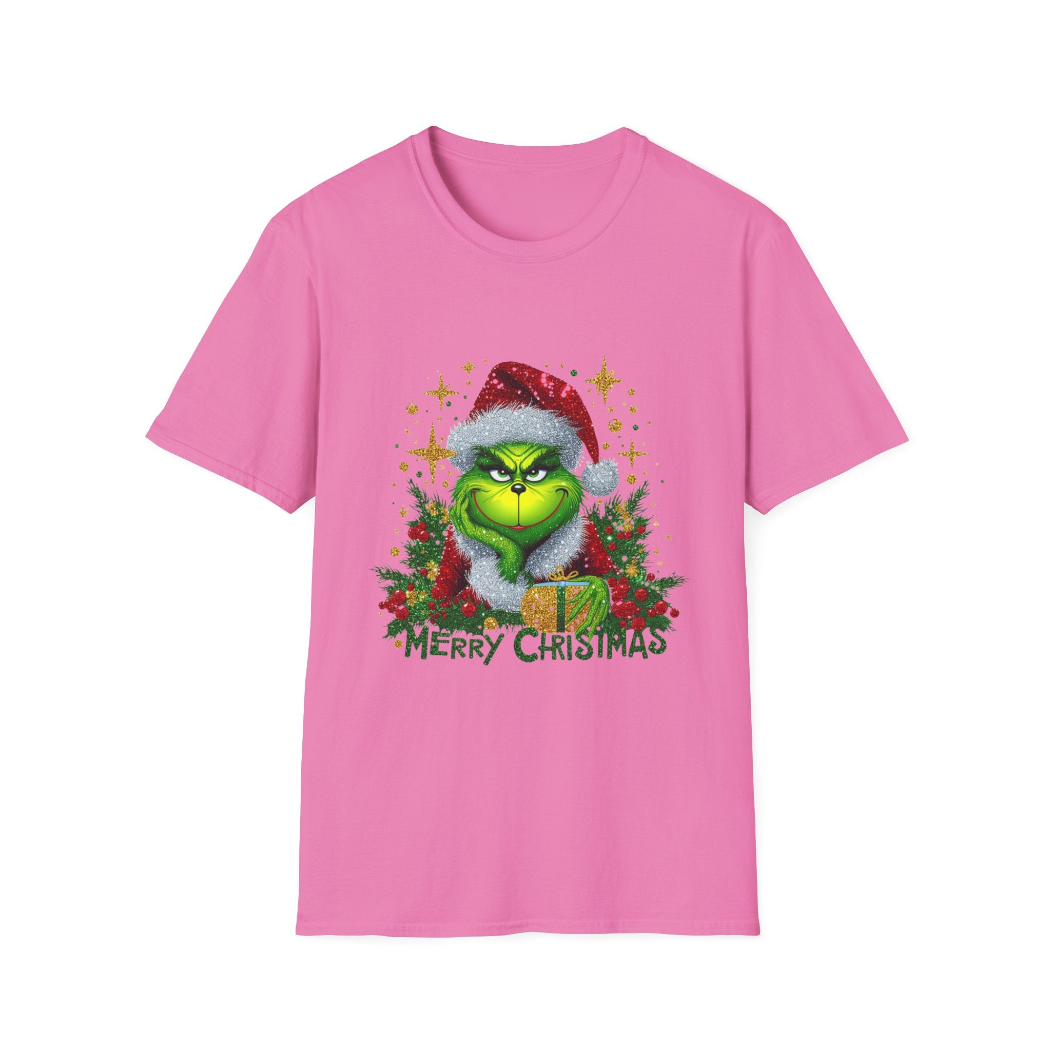 Grinch Christmas T-Shirt | Unisex Softstyle Tee | Merry Christmas Tee | Holiday Gift | Festive Apparel | Cute Grinch Shirt | Xmas Fashion