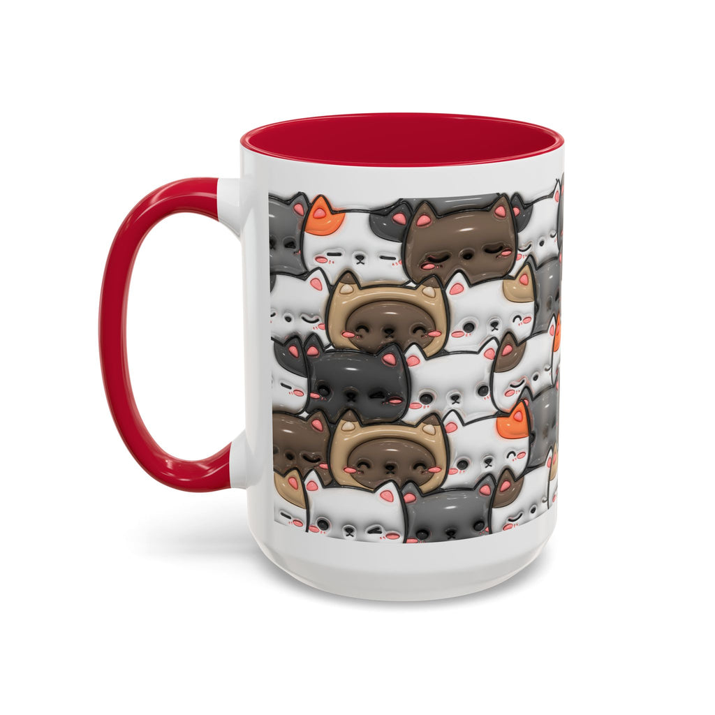 Colorful Cat Mugs - Cute Pet Lover Gift, Cat-Themed Coffee Cup, Cat Lover's Mug, Fun Kitchen Decor, Feline Art Drinkware