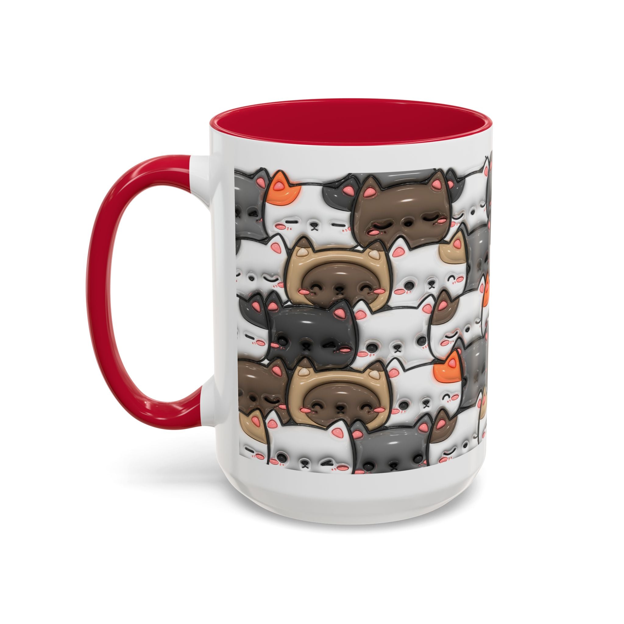 Colorful Cat Mugs - Cute Pet Lover Gift, Cat-Themed Coffee Cup, Cat Lover's Mug, Fun Kitchen Decor, Feline Art Drinkware