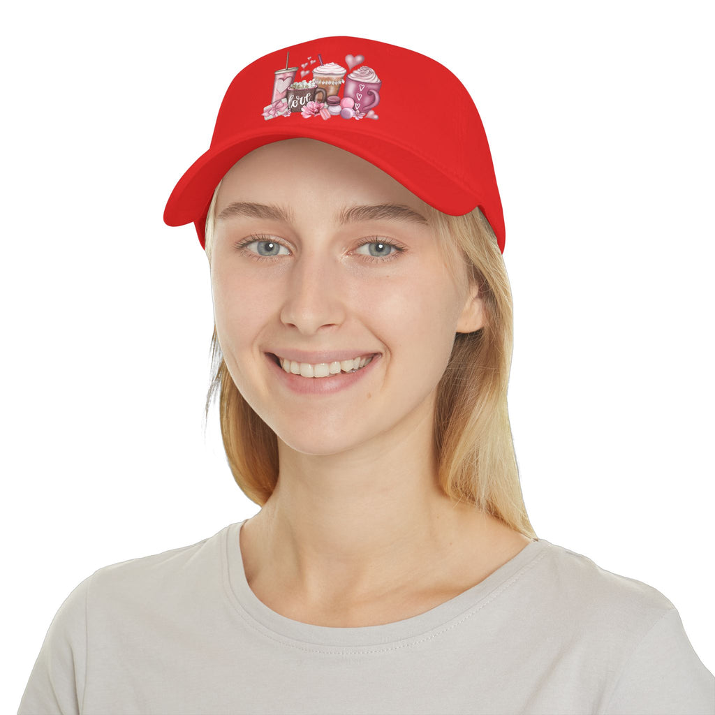 Love and Coffee Low Profile Baseball Cap