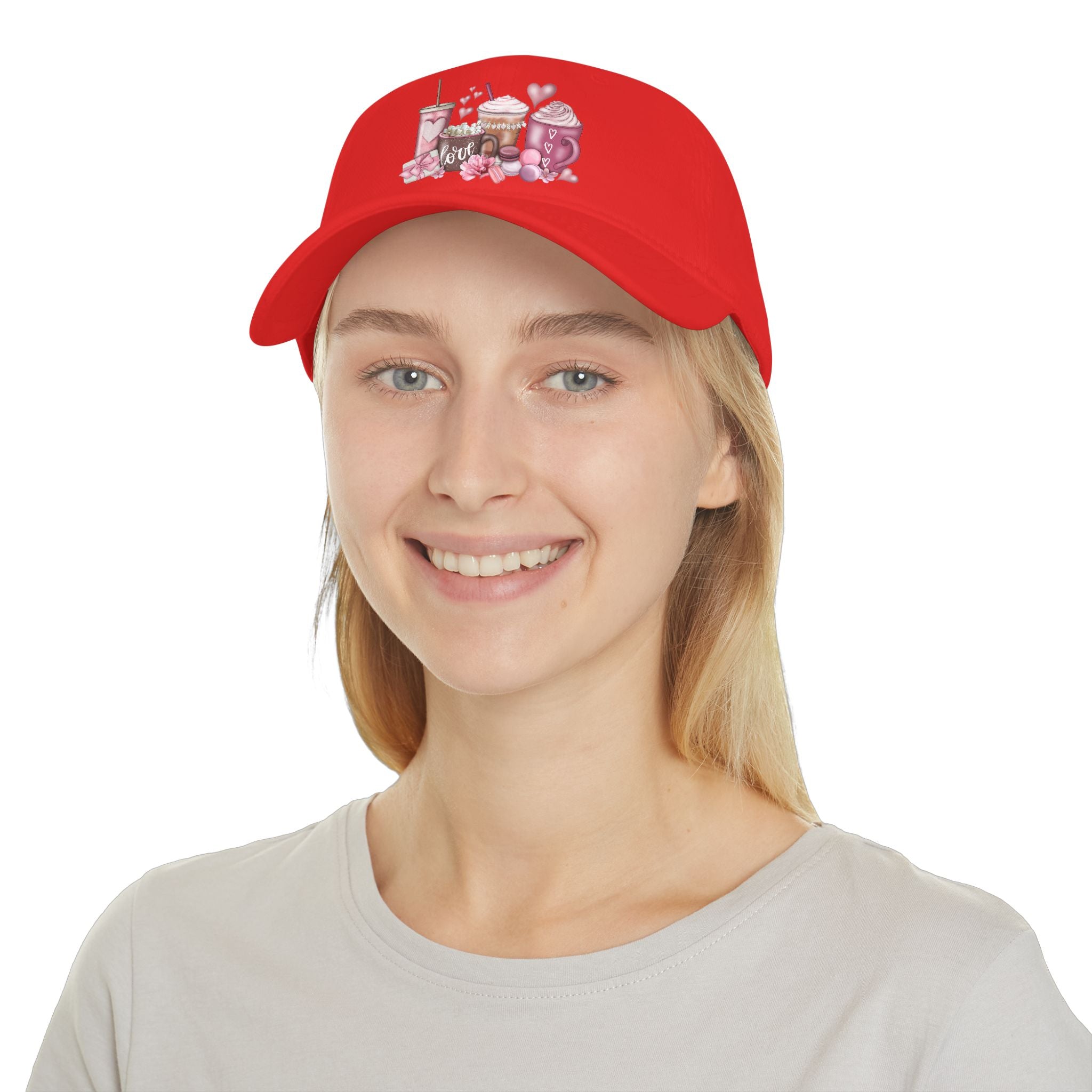Love and Coffee Low Profile Baseball Cap