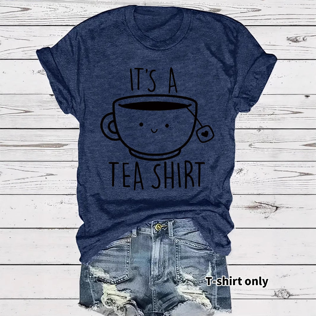 Coffee new short sleeved women's T-shirt