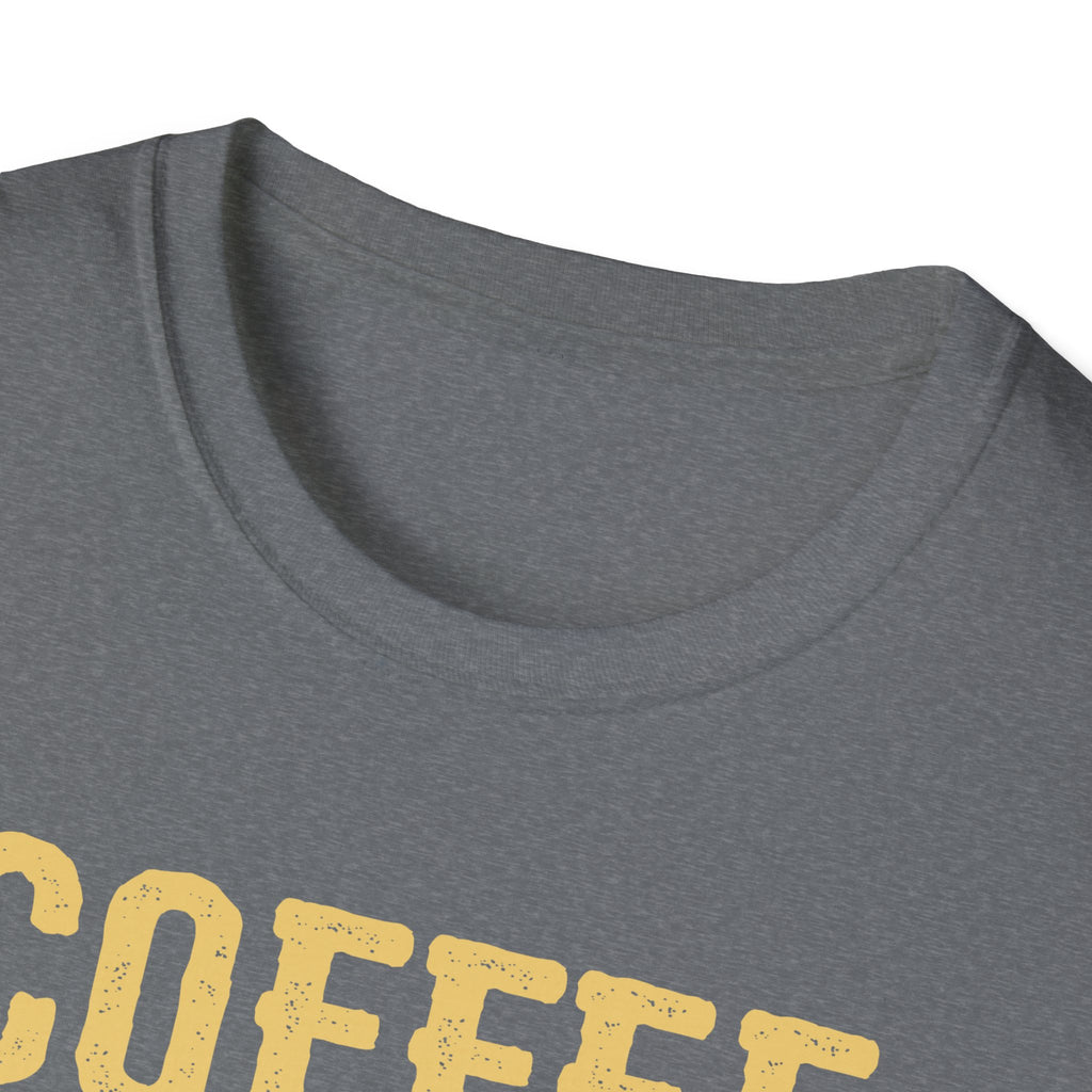 Coffee Because Murder Is Wrong T-Shirt | Black Cat Coffee Tee