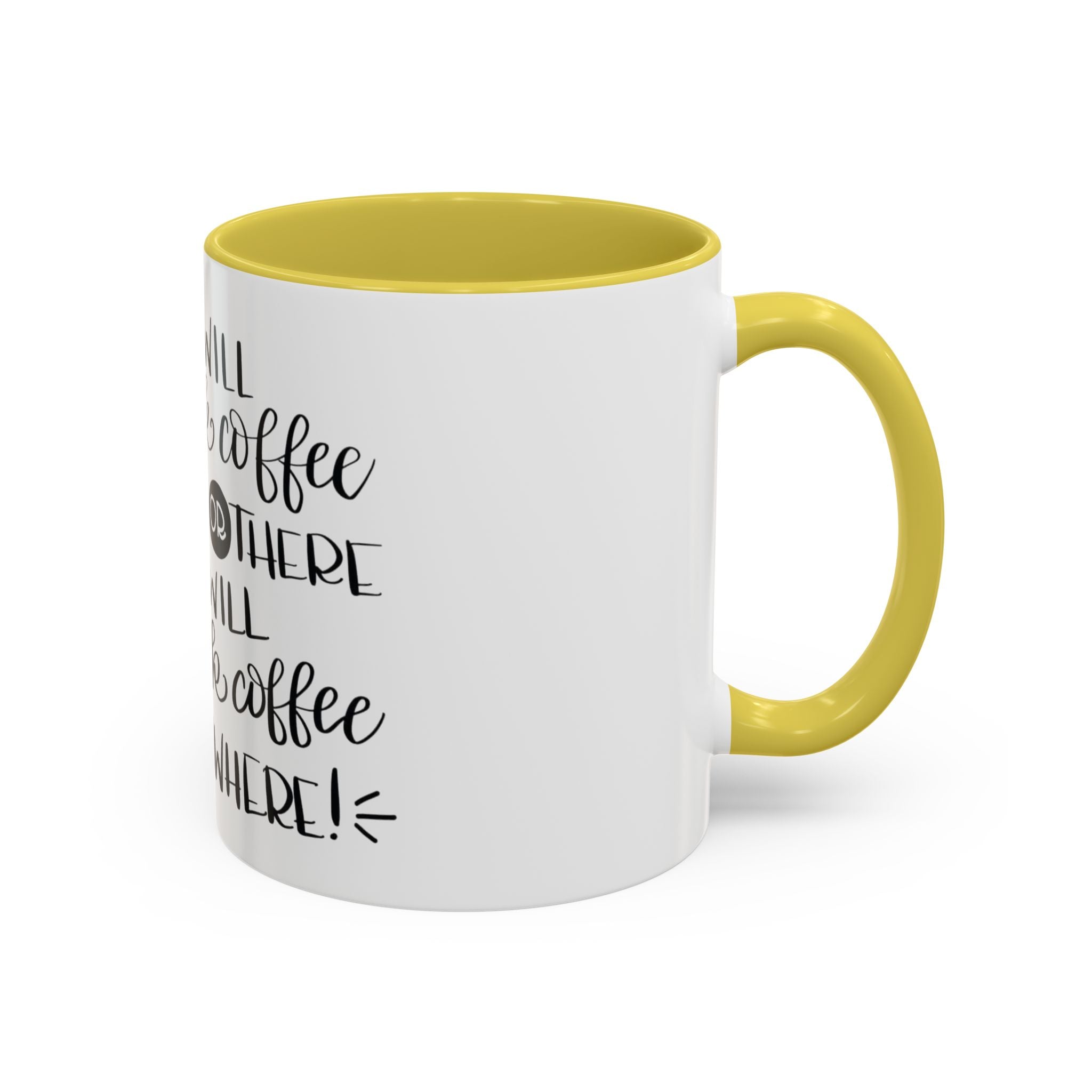 Cat in Hat Coffee Mug — "I Will Drink Coffee Here or There" 11/15oz Color Accent