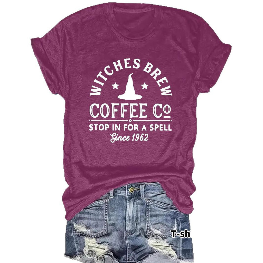 T-shirt women COFFEE CO letters