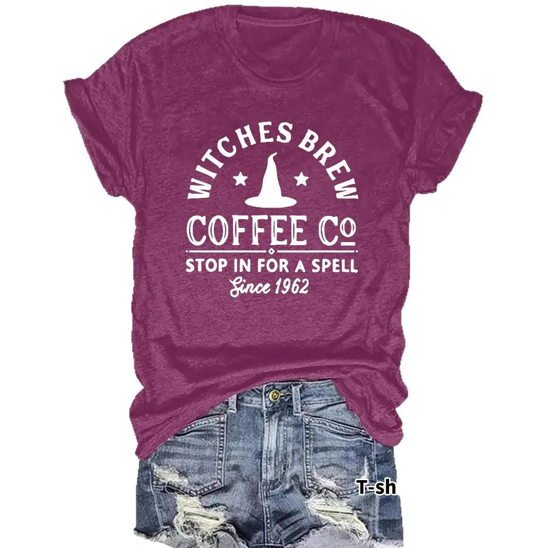 T-shirt women COFFEE CO letters