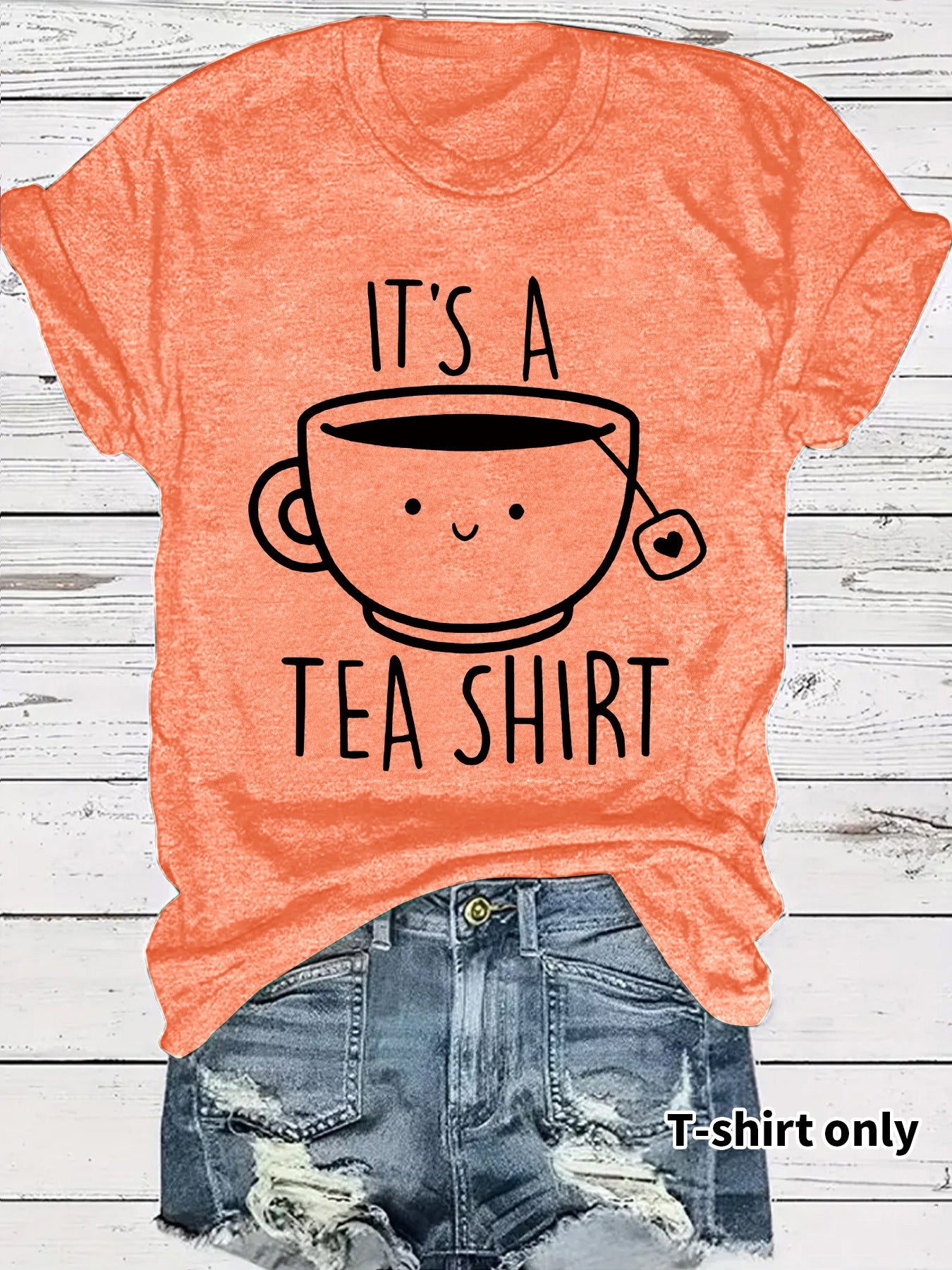 Coffee new short sleeved women's T-shirt
