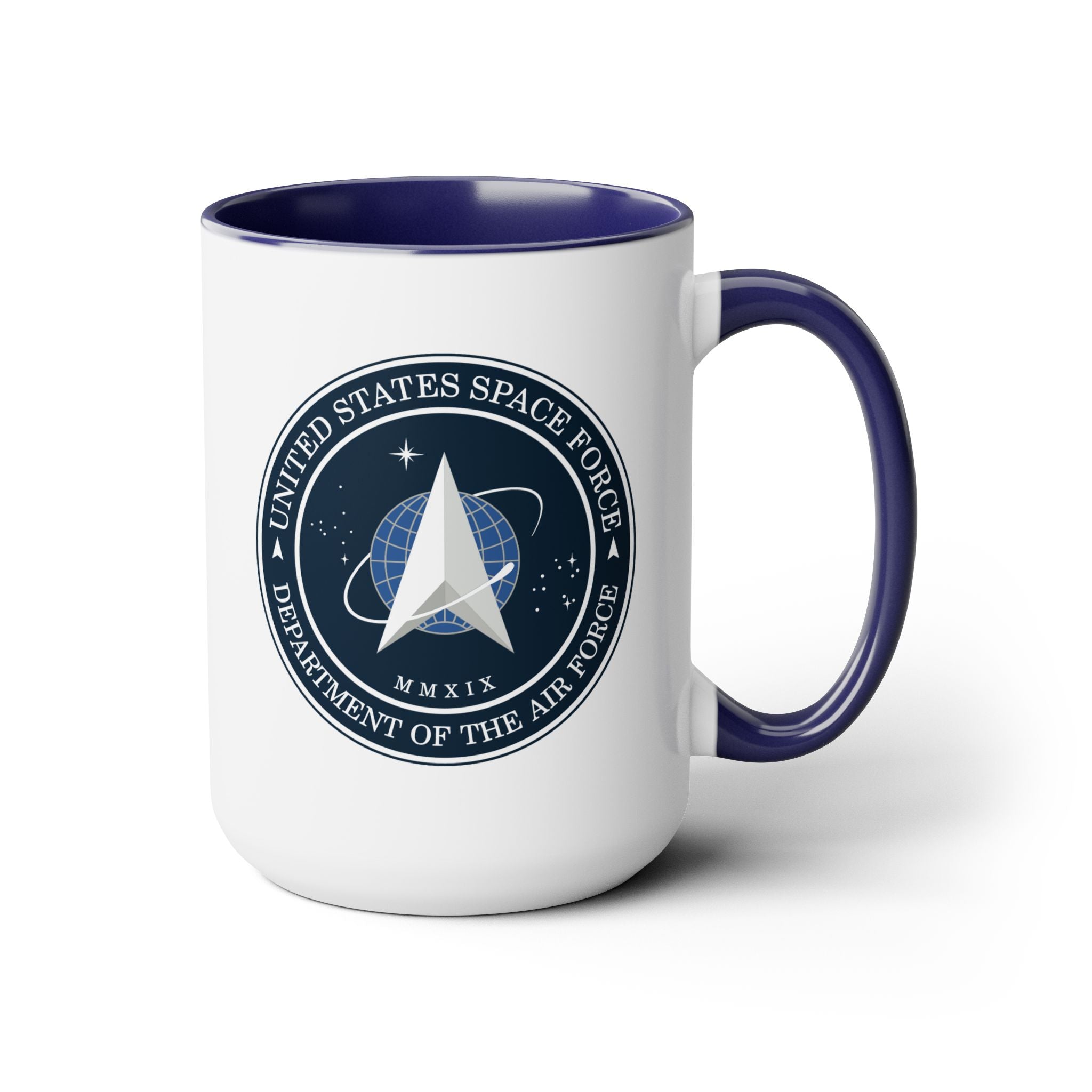 United States Space Force #SpaceForce Two-Tone Coffee Mugs, 15oz