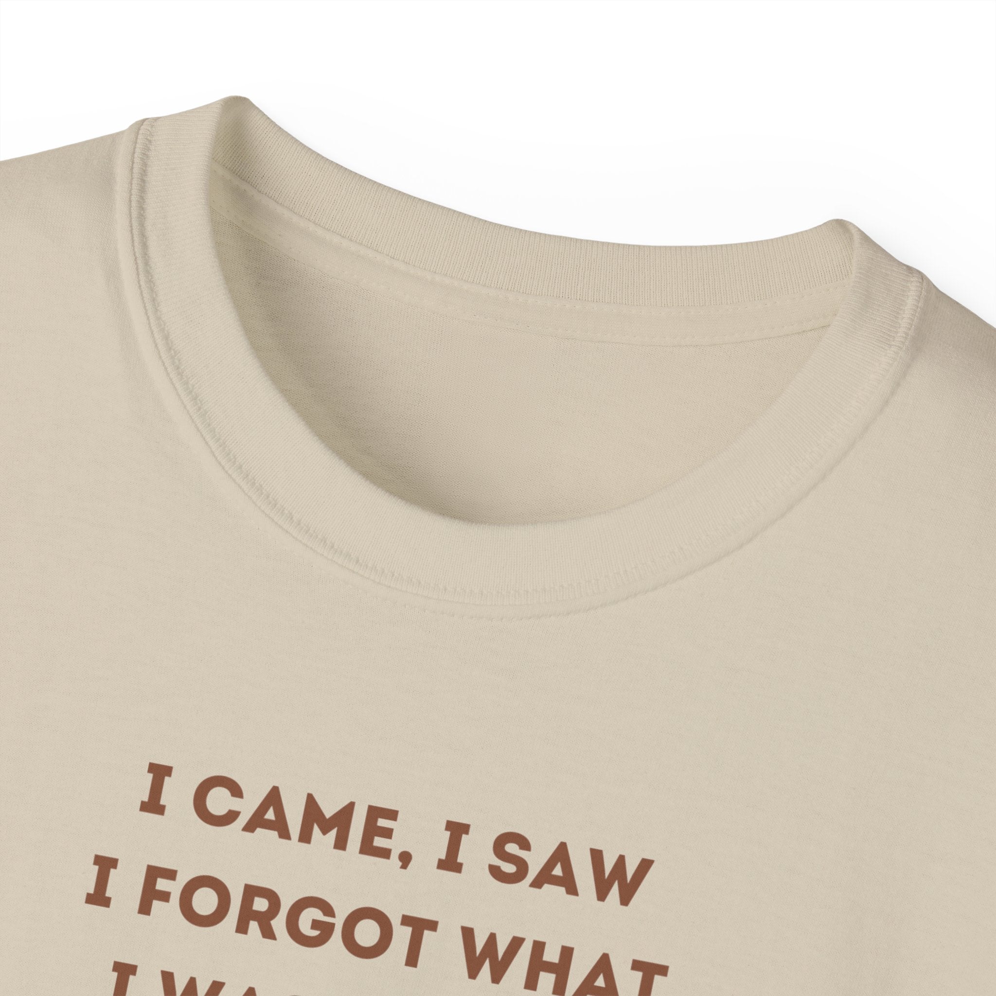I Have to Pee - Funny Coffee Lover Tee - I Came, I Saw, Distraction Humor Shirt, Perfect for Birthdays, Gifts, Coffee Addicts, Everyday Wear