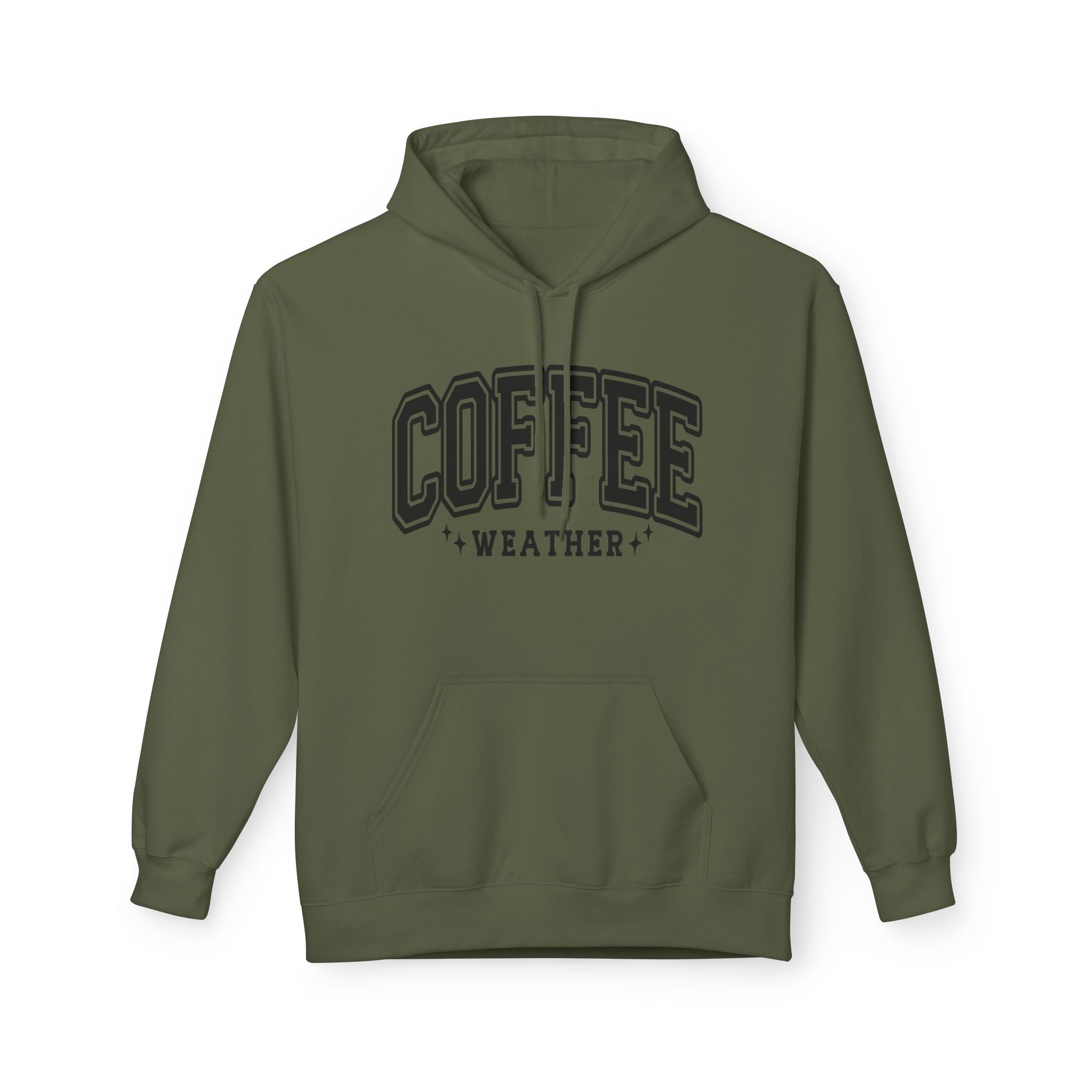 Cozy Coffee Weather Hoodie, Unisex Fleece Sweatshirt, Gift for Coffee Lovers, Fall Fashion, Casual Wear, Everyday Comfort
