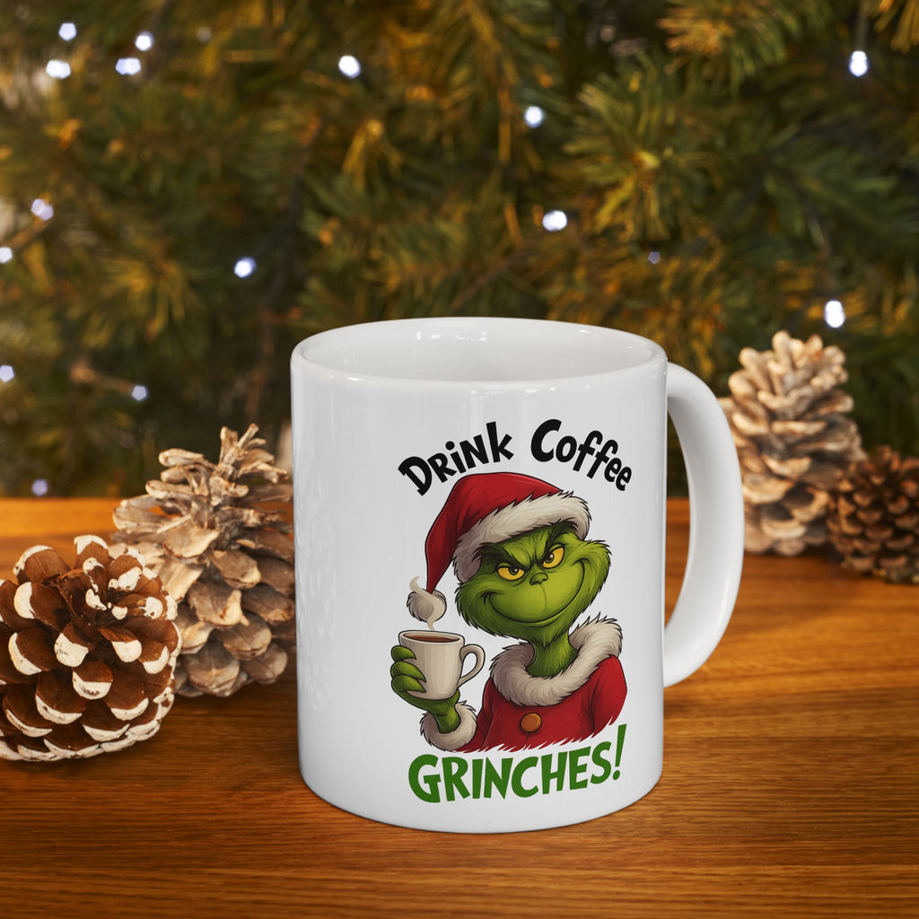 Grinch Coffee Ceramic Mug - Perfect Holiday Gift, Xmas Mug, Funny Coffee Cup, Grinch Lovers, Christmas Decor
