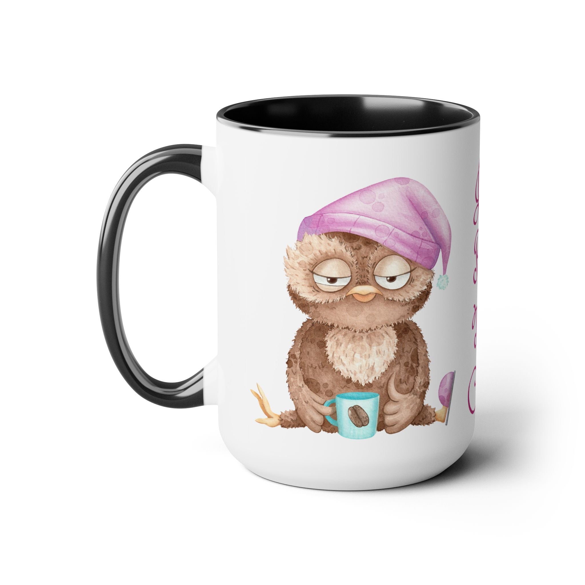 Just Pour The Coffee - Two-Tone Coffee Mugs, 15oz
