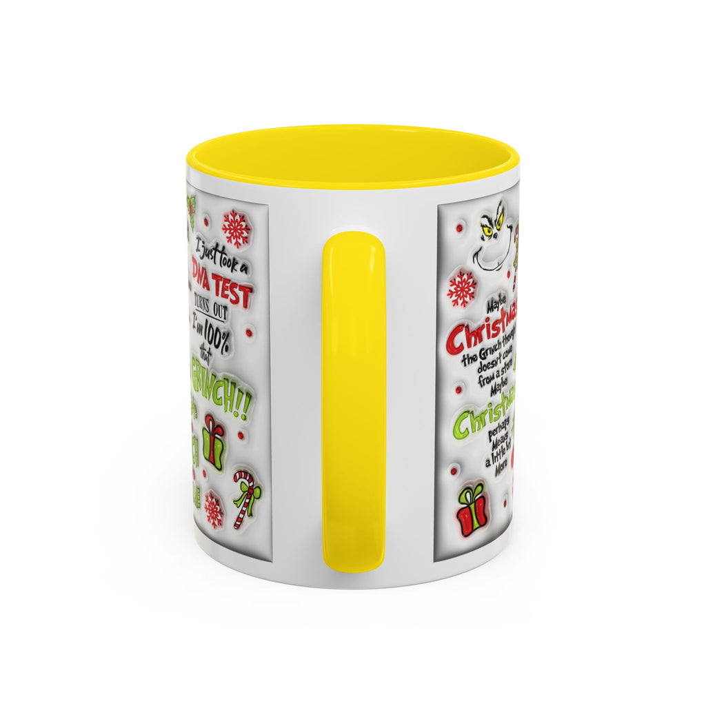 Grinchy Holiday Coffee Mug — "Feeling Extra Grinchy Today" Accent Mug (11/15oz)