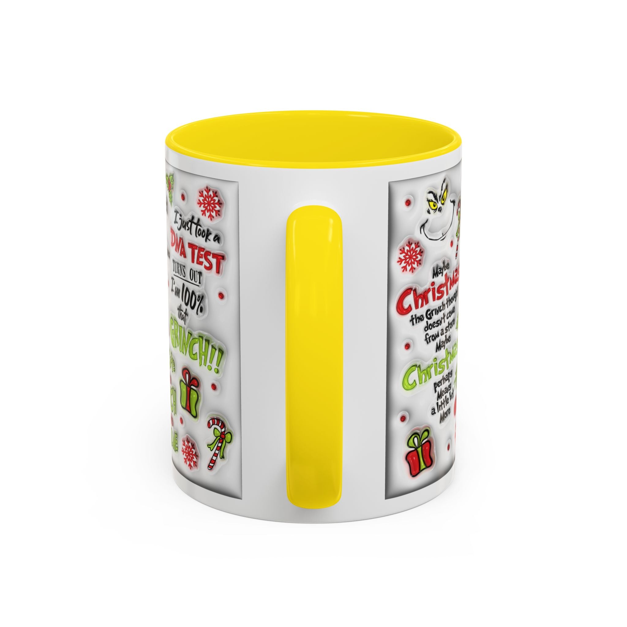 Grinchy Holiday Coffee Mug — "Feeling Extra Grinchy Today" Accent Mug (11/15oz)