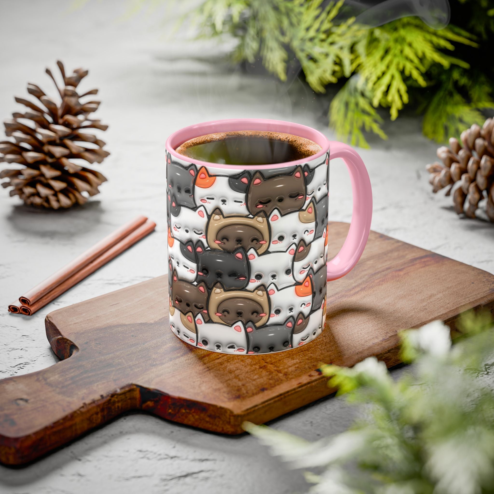Colorful Cat Mugs - Cute Pet Lover Gift, Cat-Themed Coffee Cup, Cat Lover's Mug, Fun Kitchen Decor, Feline Art Drinkware