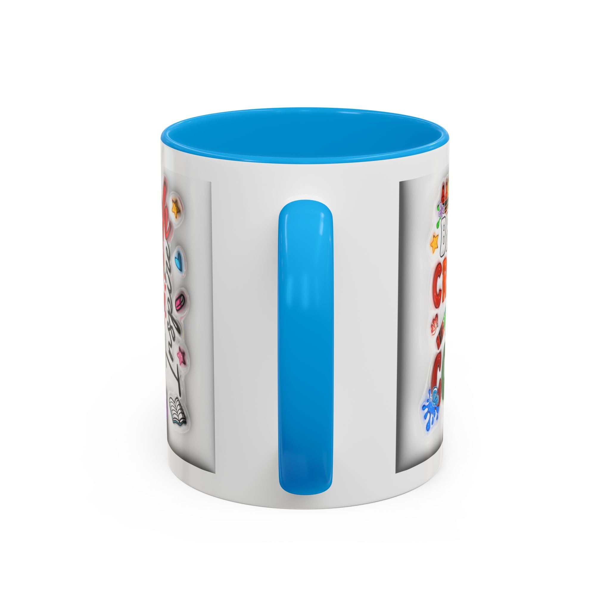 Personalized Teacher Mugs | Colorful 11oz & 15oz Coffee Cups | Fun Gift for Educators | Back to School | Teacher Appreciation