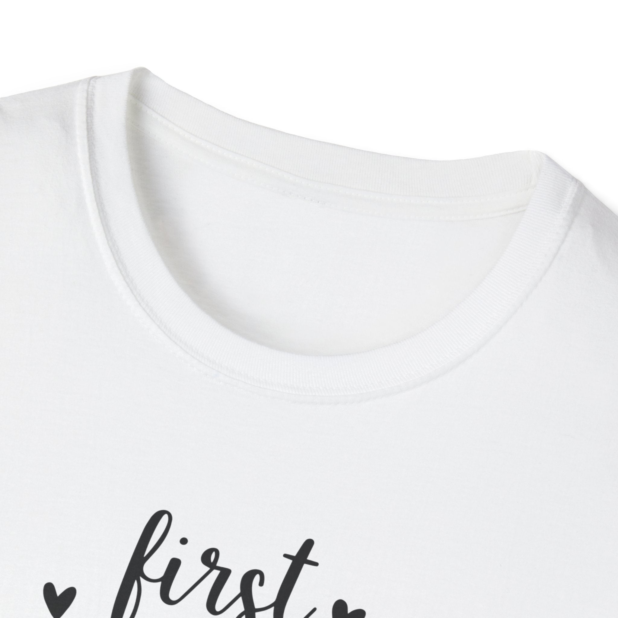 First I Drink Coffee - Unisex Softstyle T-Shirt