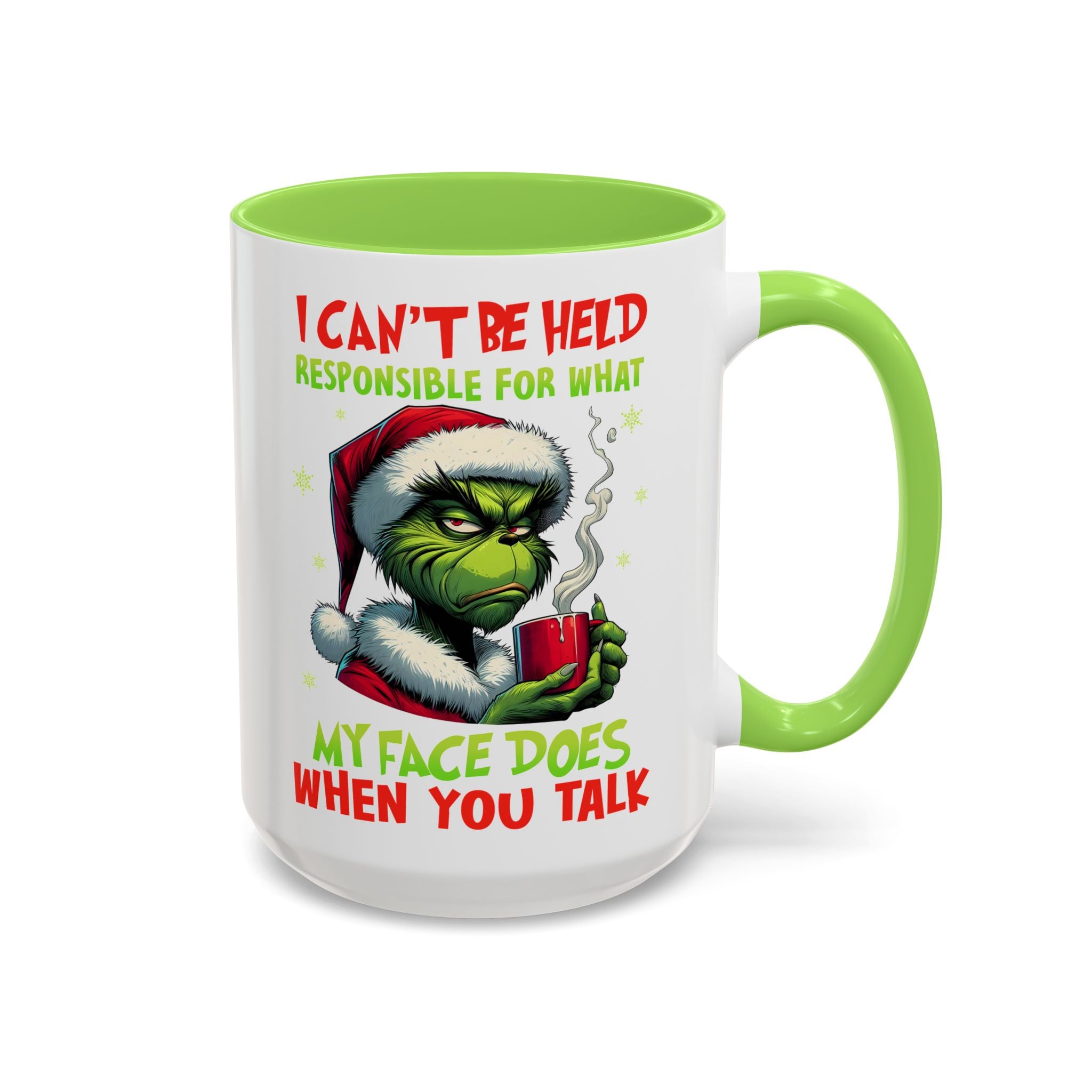 Colorful Grinch Mugs - Perfect for the Holidays, Funny Gift, Coffee Mug, Christmas Present, Office Humor, Grinch Lover