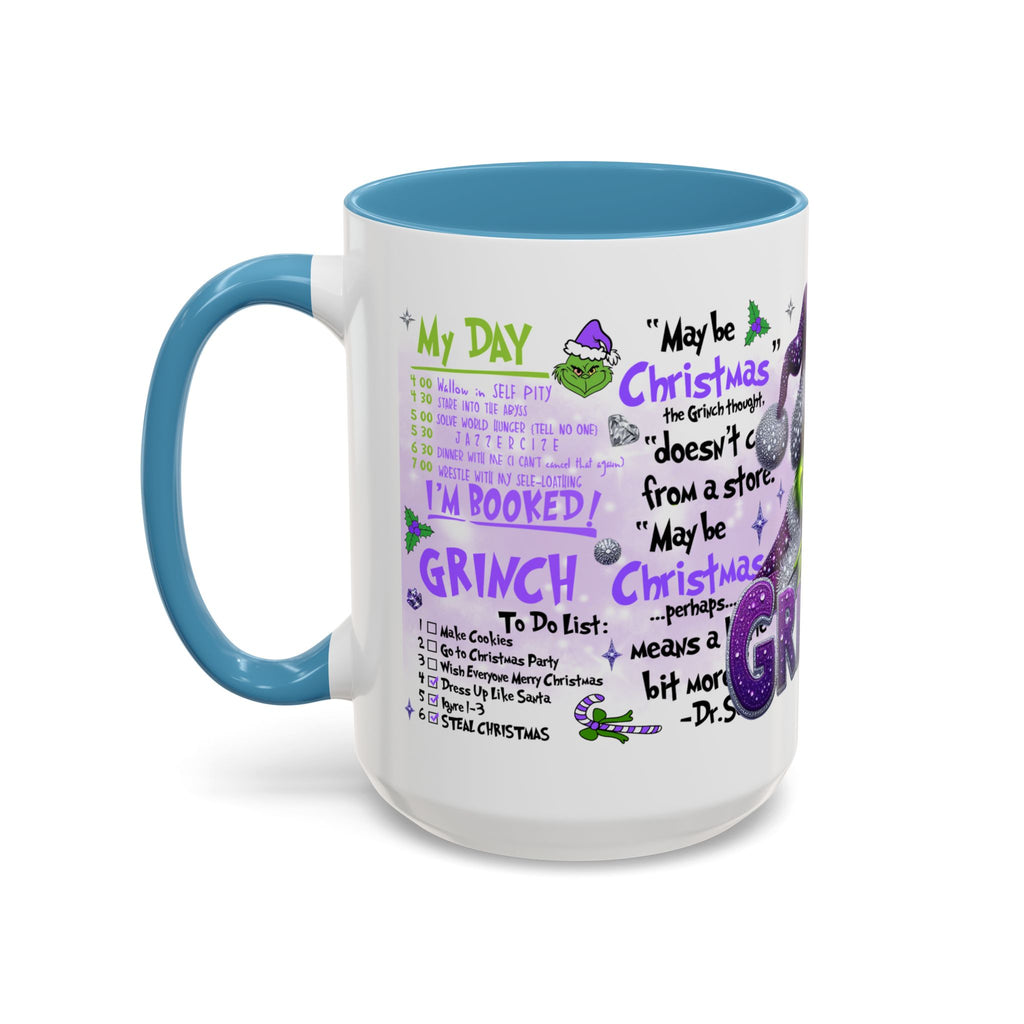 Grinchy Accent Coffee Mug - Fun Holiday Gift, Christmas Decor, Grinch Fan Merchandise, Unique Coffee Cup, Holiday Humor