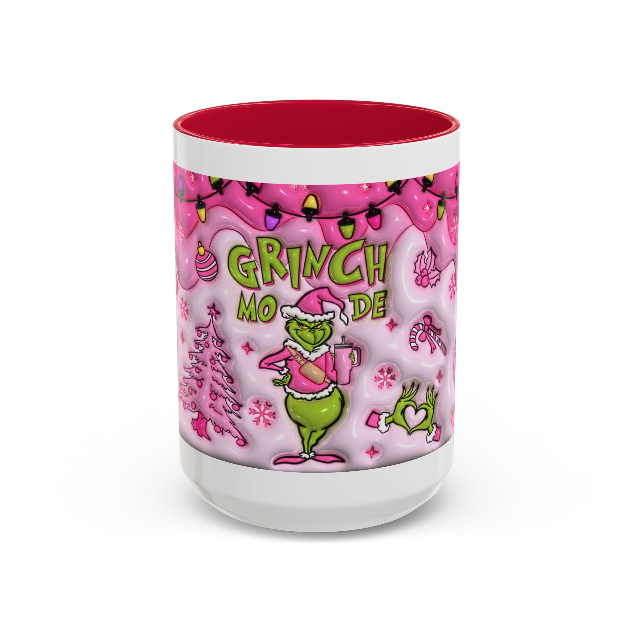 Colorful Grinch Mug, Holiday Gift, Whimsical Drinkware, Festive Coffee Cup, Christmas Decor, Grinch Mode Mug