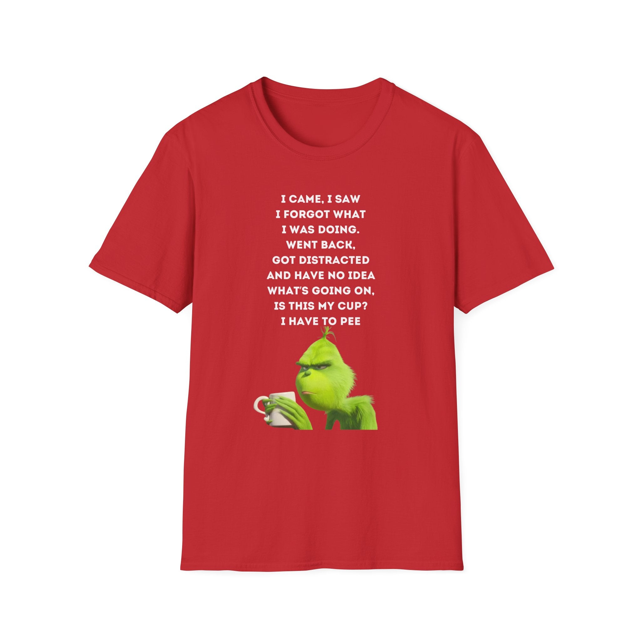 Forgetful Grinch Coffee T-Shirt | Funny Meme Holiday Tee