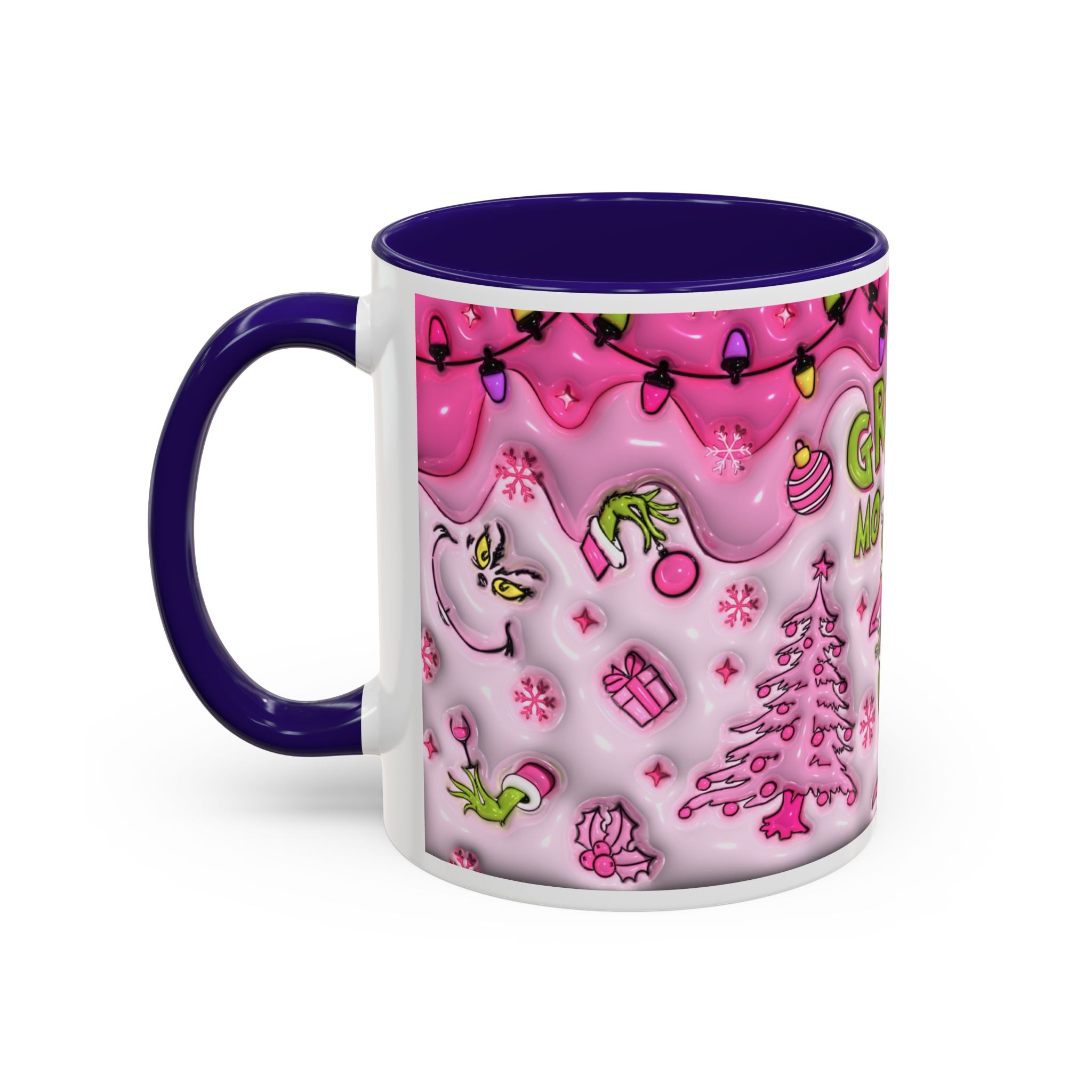 Colorful Grinch Mug, Holiday Gift, Whimsical Drinkware, Festive Coffee Cup, Christmas Decor, Grinch Mode Mug