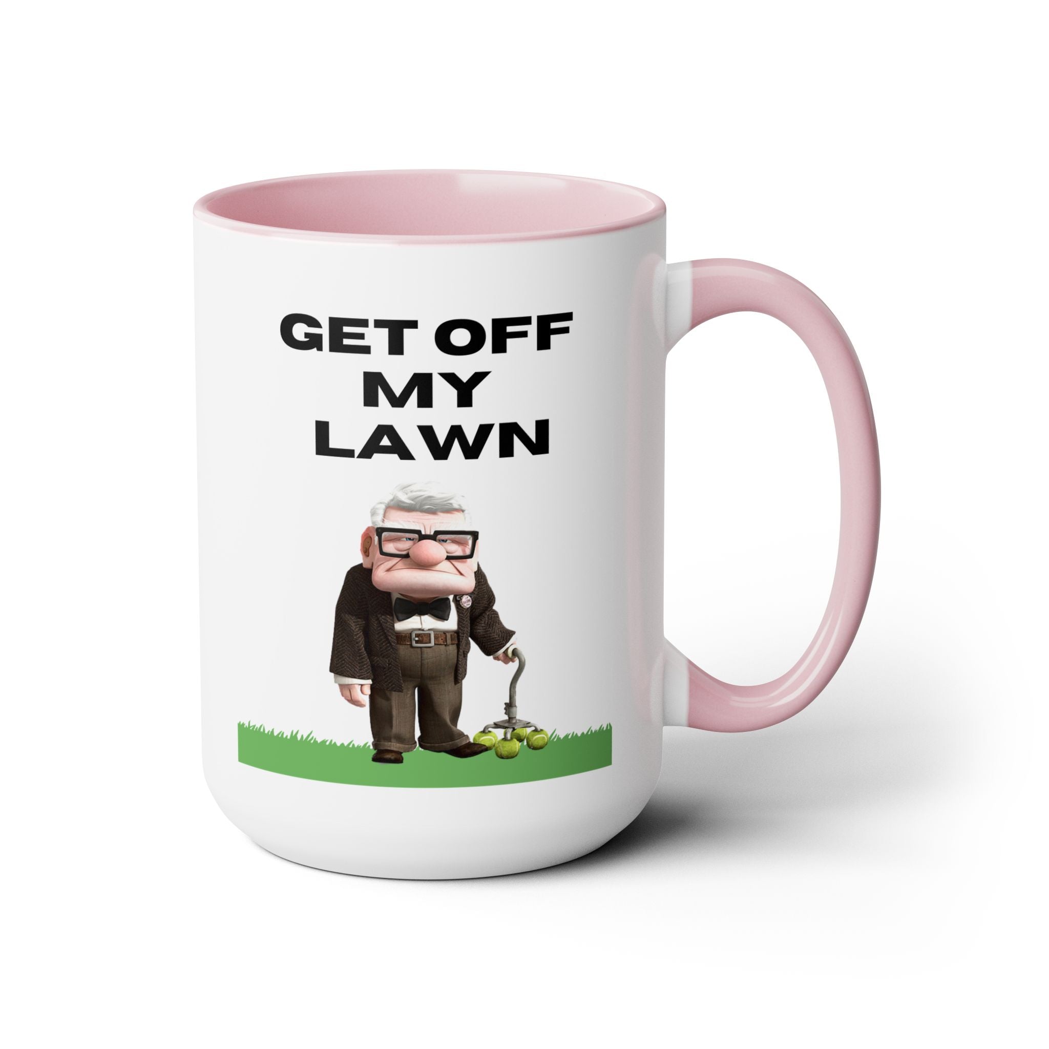 Get Off My Lawn Two-Tone Coffee Mugs, 15oz
