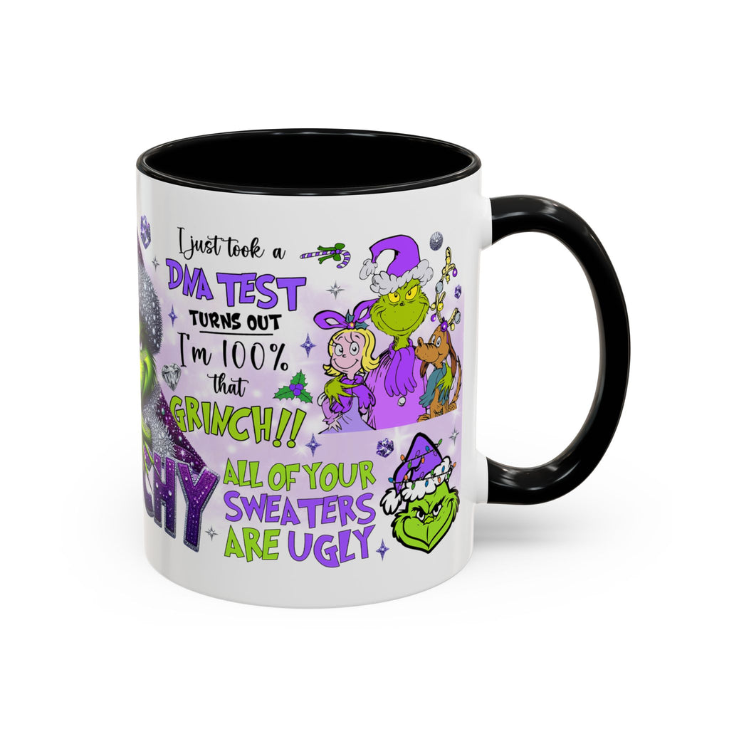 Grinchy Accent Coffee Mug - Fun Holiday Gift, Christmas Decor, Grinch Fan Merchandise, Unique Coffee Cup, Holiday Humor