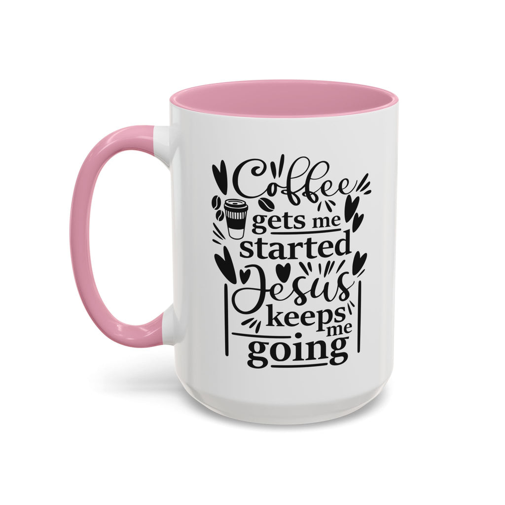 Faithful Morning Mug, Christian Coffee Cup, Religious Tea Mug, Jesus and Coffee Drinkware, Colorful Ceramic Mug