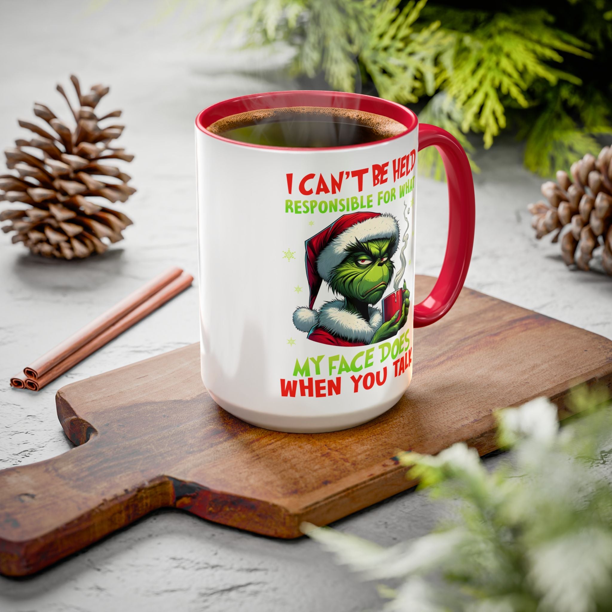 Colorful Grinch Mugs - Perfect for the Holidays, Funny Gift, Coffee Mug, Christmas Present, Office Humor, Grinch Lover