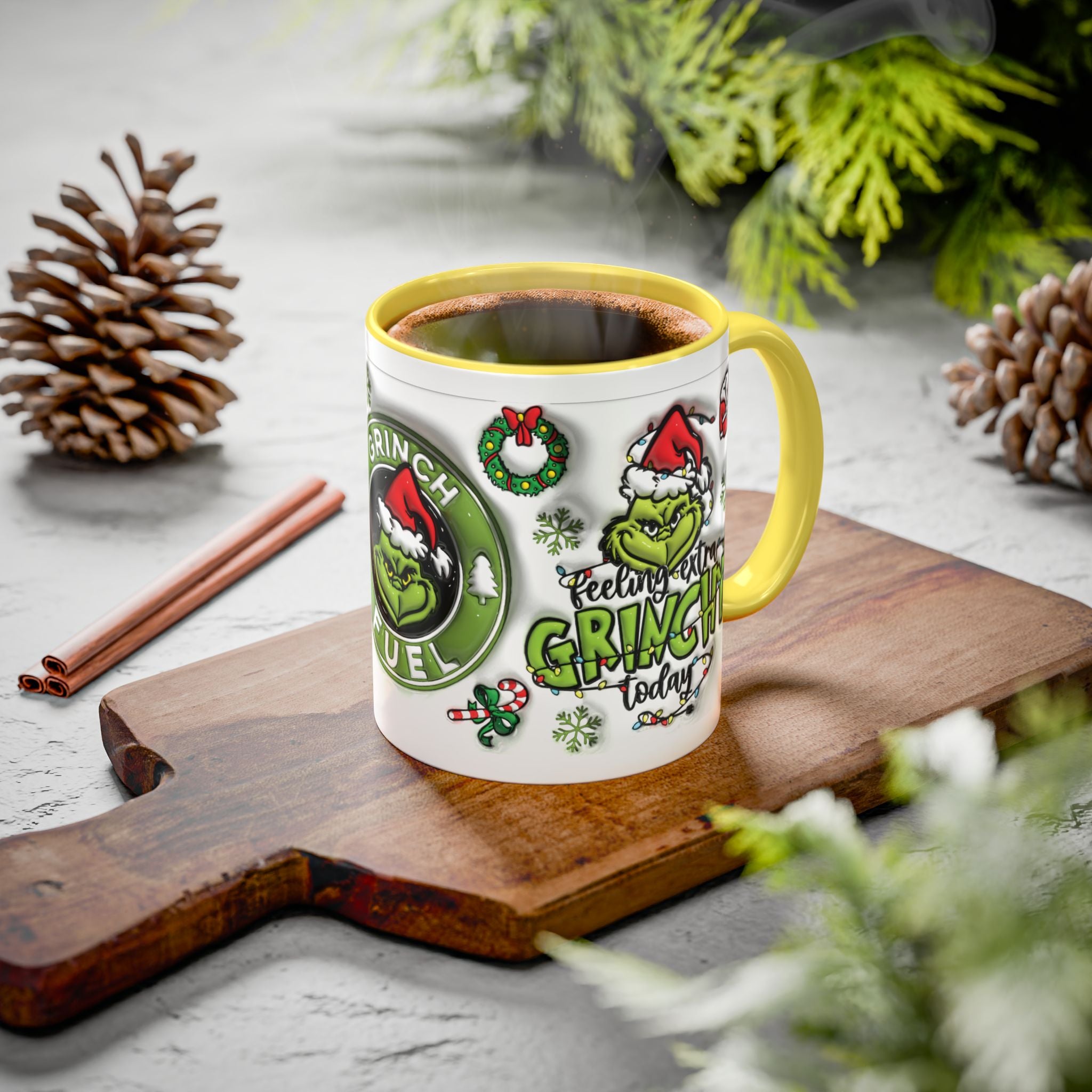 Grinch-themed Coffee Mug, Fun Holiday Gift, Christmas Mug, Grinch Fuel, Unique Grinchy Decor, Extra Grinchy Mug