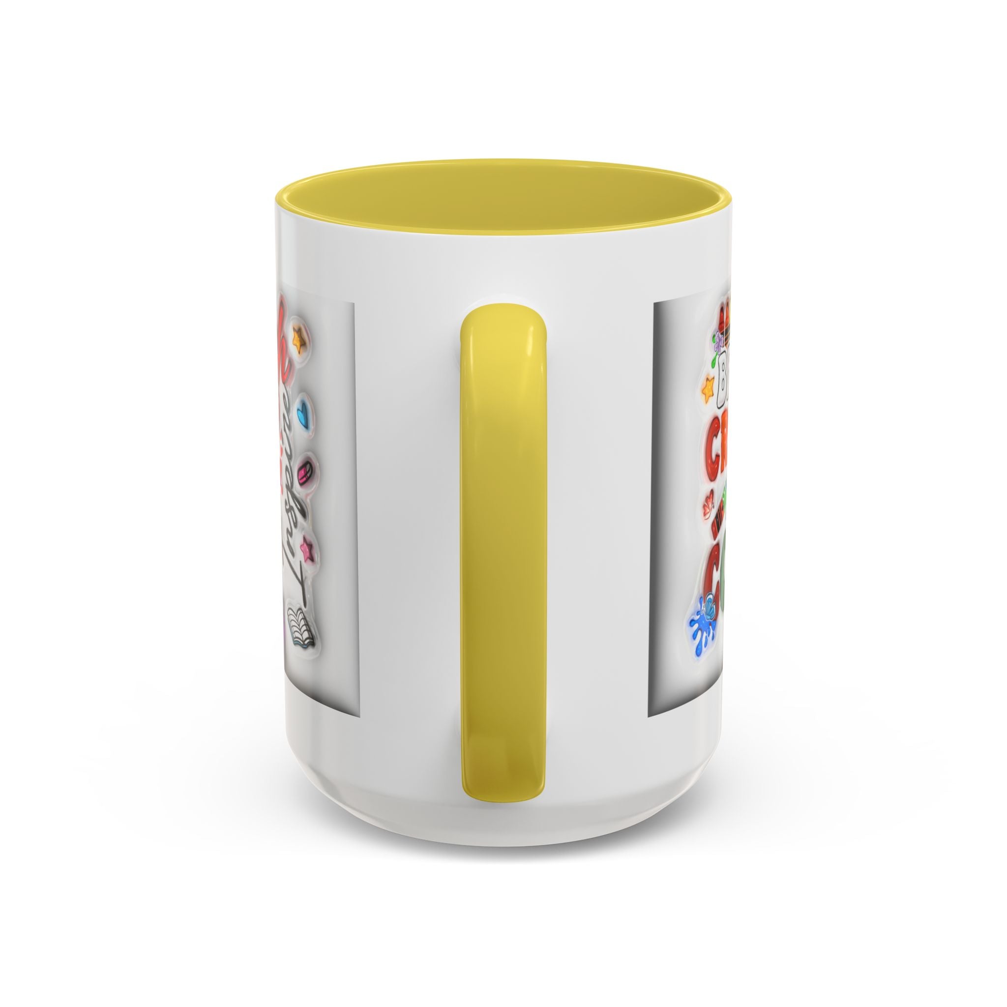 Personalized Teacher Mugs | Colorful 11oz & 15oz Coffee Cups | Fun Gift for Educators | Back to School | Teacher Appreciation