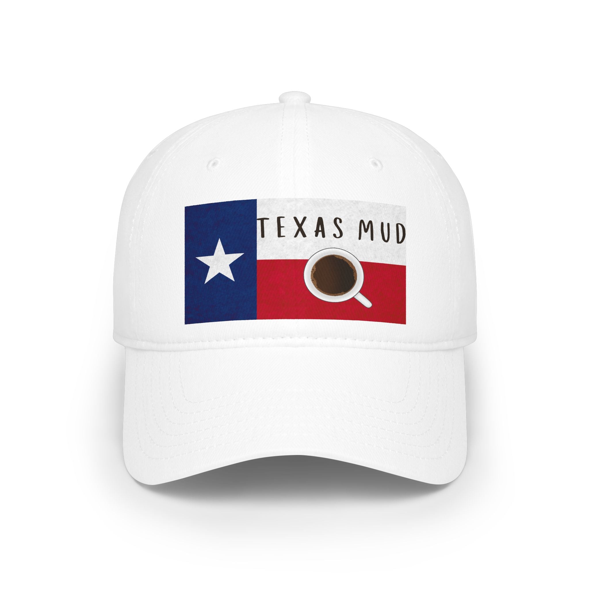 Texas Mud Coffee Flag Cap — Low Profile Baseball Hat