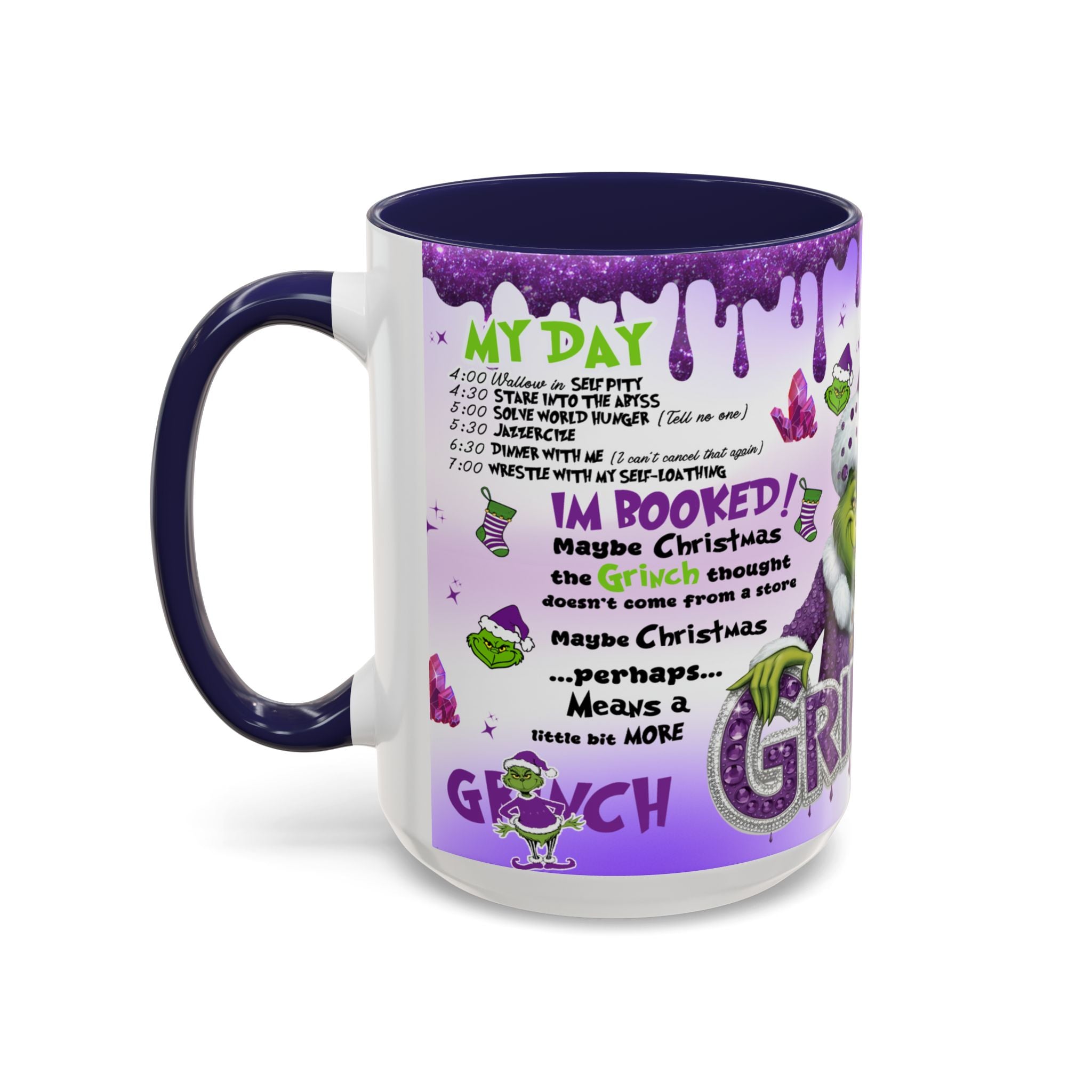 Grinchy Coffee Mug - Fun Holiday Mug, Christmas Gift, Office Decor, Grinch Lovers, DNA Test Humor