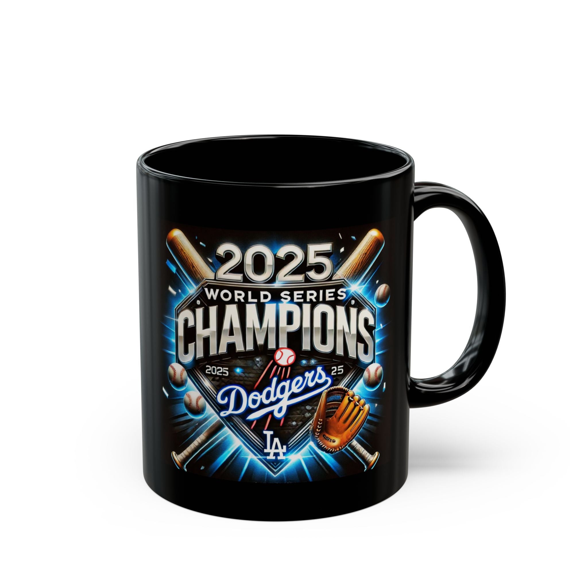 2025 World Series Champions Doyers Black Mug — Baseball Fan Coffee Cup (11oz/15oz)