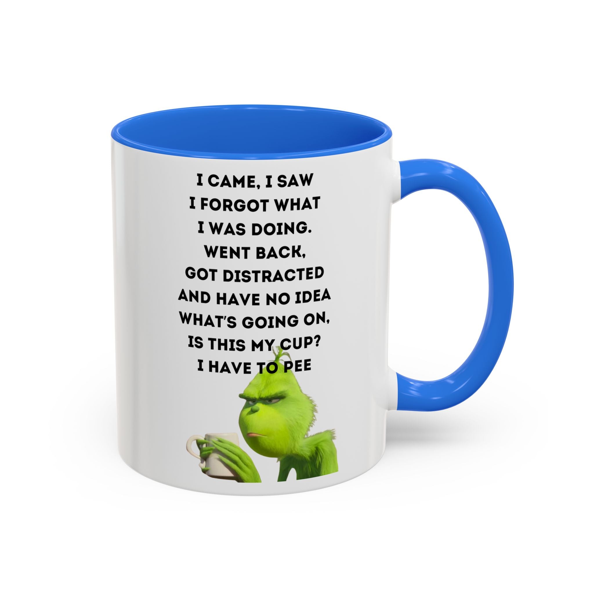 Colorful Grinch Coffee Mug, Fun Holiday Gift, Funny Tea Cup, Quirky Kitchen Decor, Grinch Fan Mug, Christmas Gift Idea