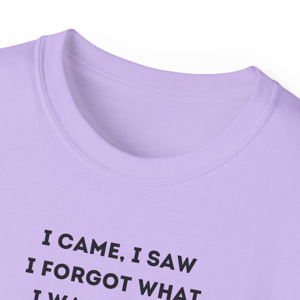 I Have to Pee - Funny Unisex Tee - I Came, I Saw, I Forgot, Perfect Gift for Friends, Casual Wear, Birthday, Humor Apparel, Everyday Wear