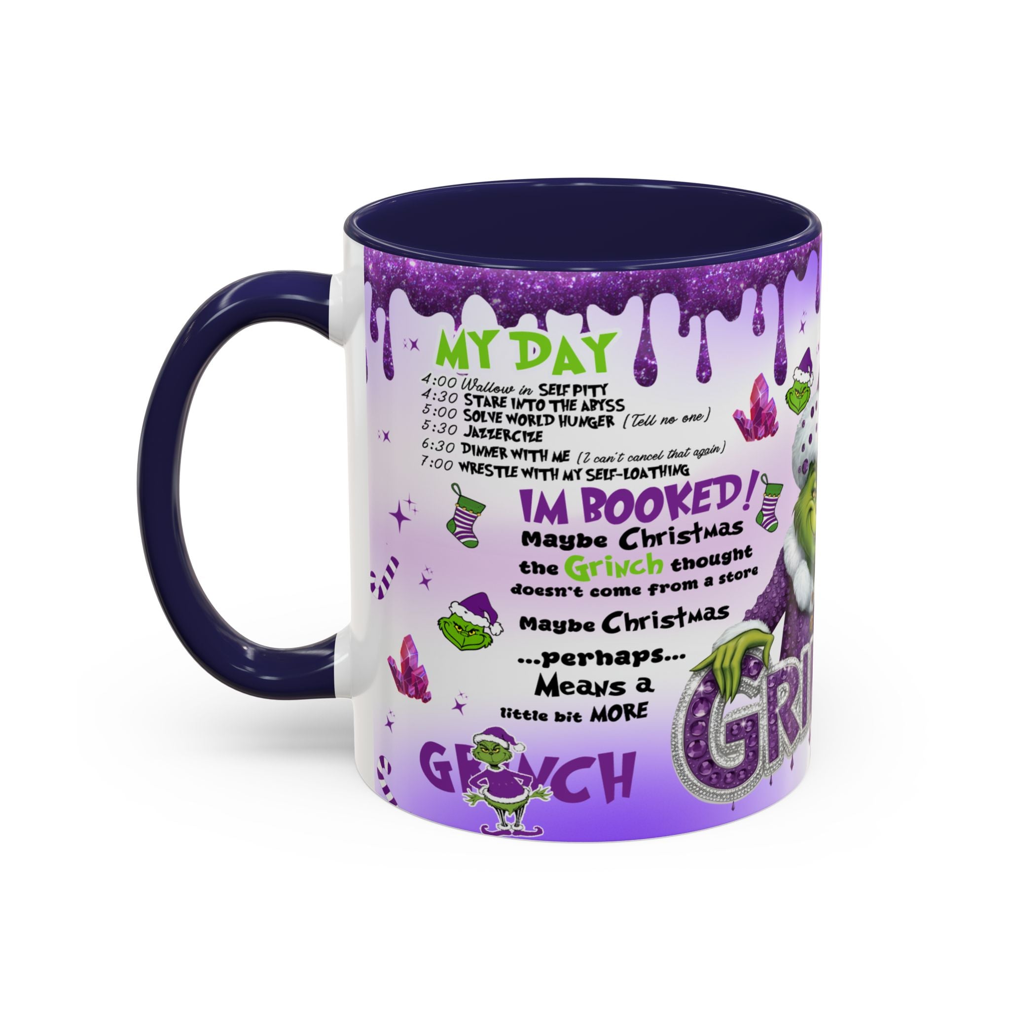 Grinchy Coffee Mug - Fun Holiday Mug, Christmas Gift, Office Decor, Grinch Lovers, DNA Test Humor