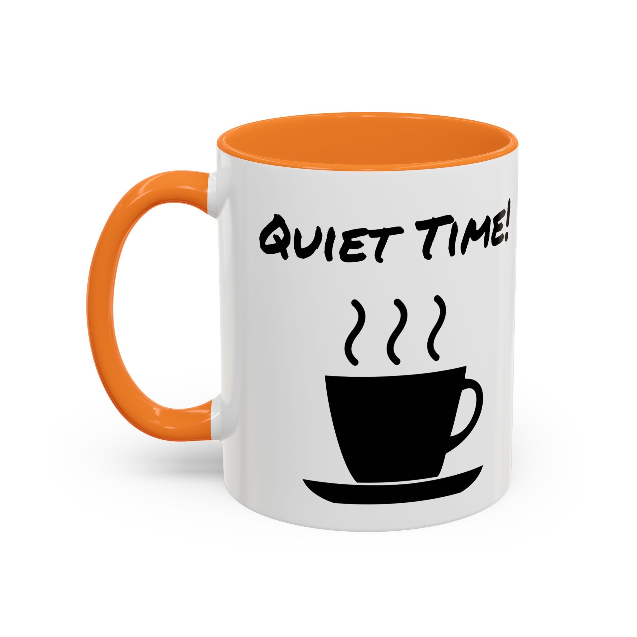 Quiet Time Coffee Mug — Black Accent 11oz/15oz
