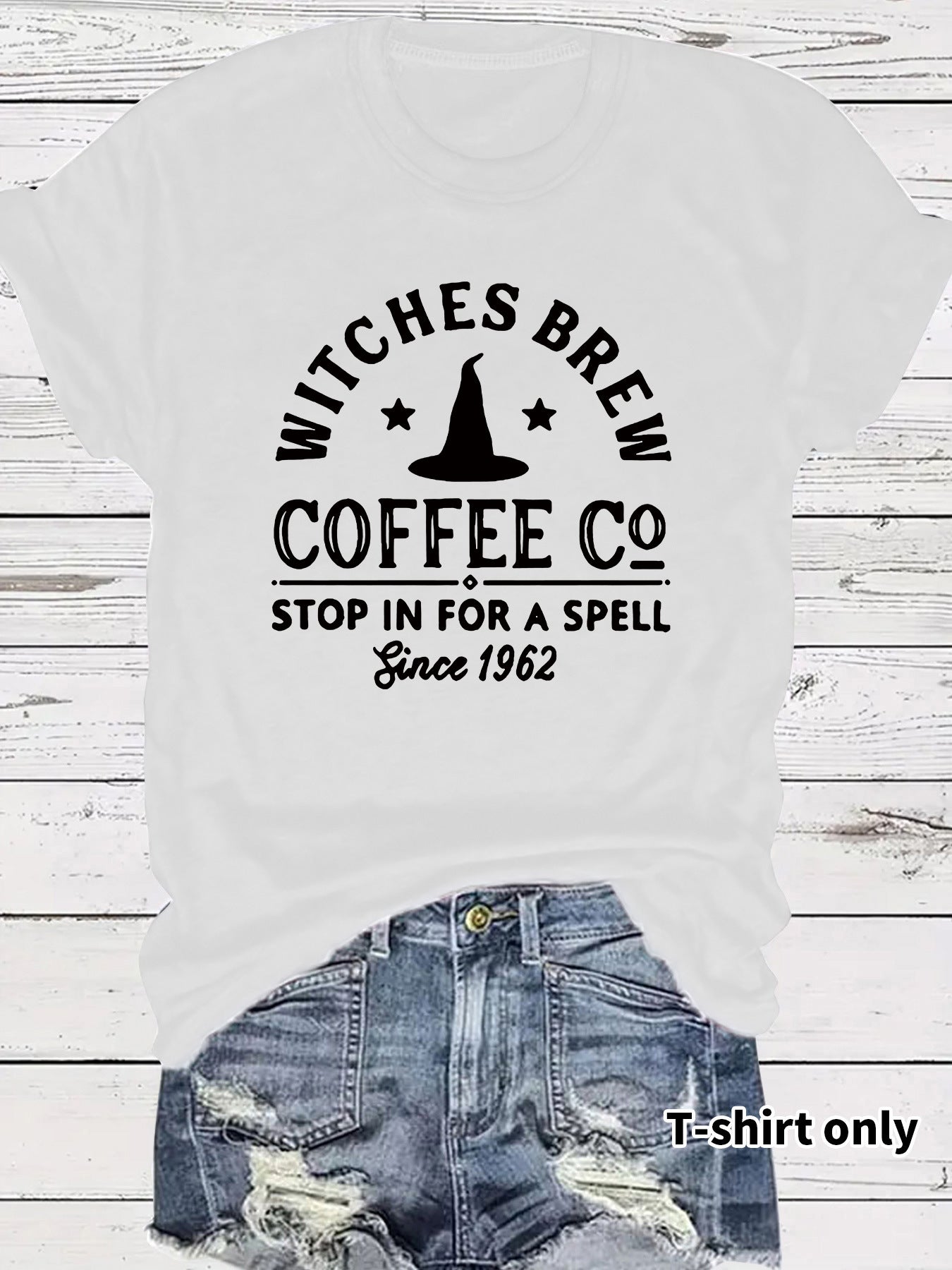 T-shirt women COFFEE CO letters