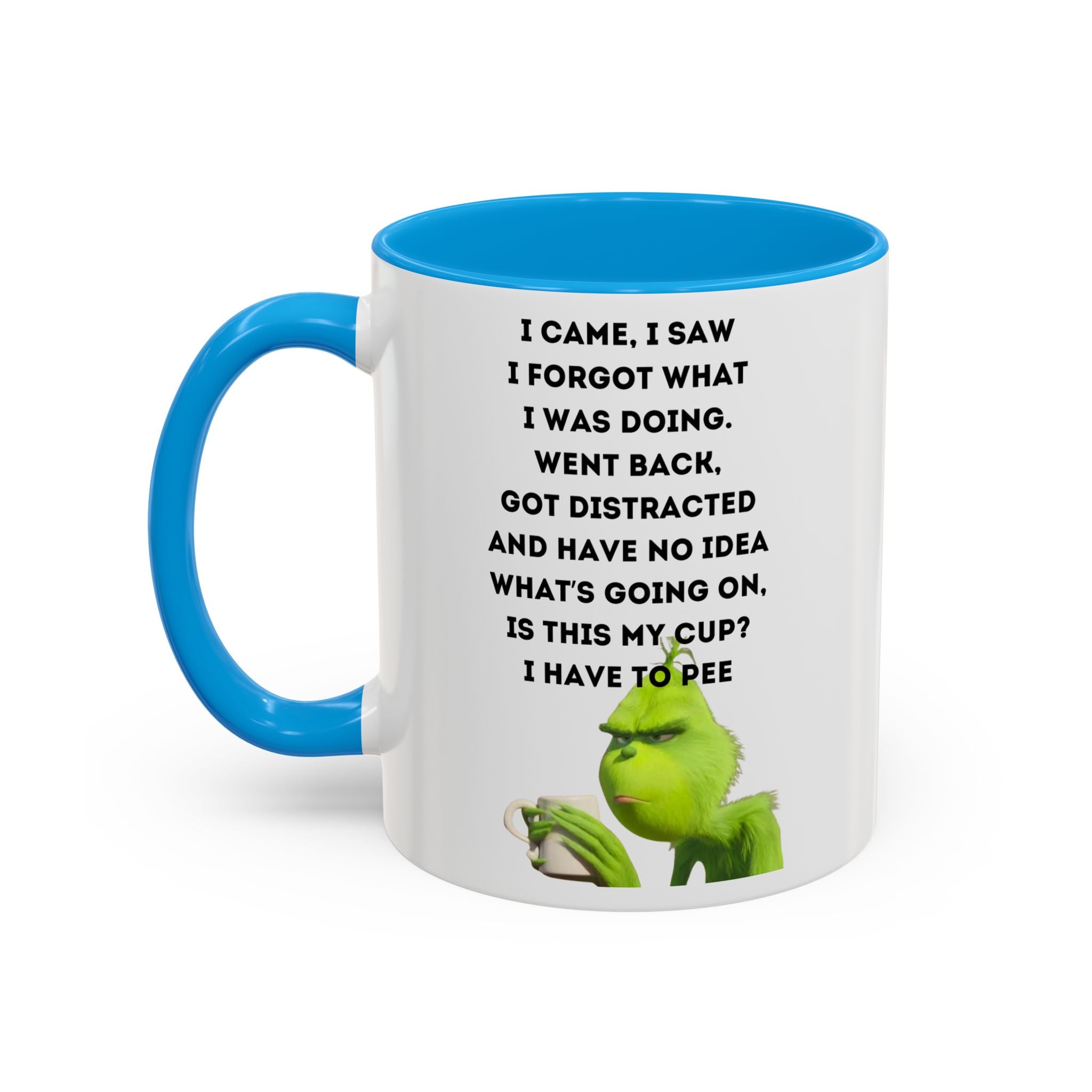 Colorful Grinch Coffee Mug, Fun Holiday Gift, Funny Tea Cup, Quirky Kitchen Decor, Grinch Fan Mug, Christmas Gift Idea