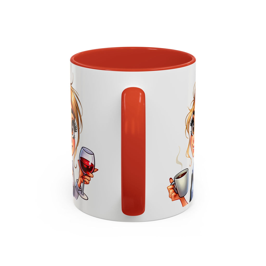 My Day Starts With Coffee and Ends With Wine Mug | Accent Coffee Mug